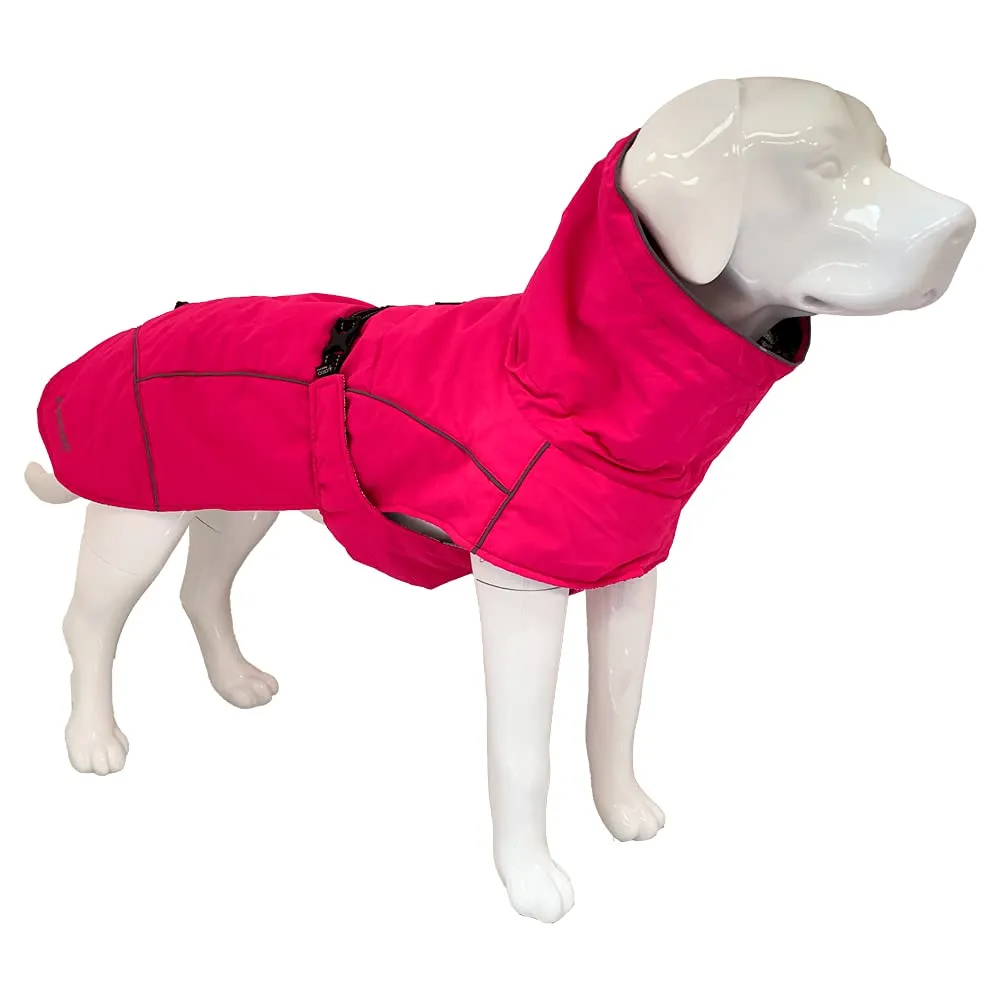 Croci Hiking Cappotto Per Cani, Impermeabile Per Cani, Makalu, Fodera Termoregolante, Rosa (Fucsia), 70 cm - immagine 1