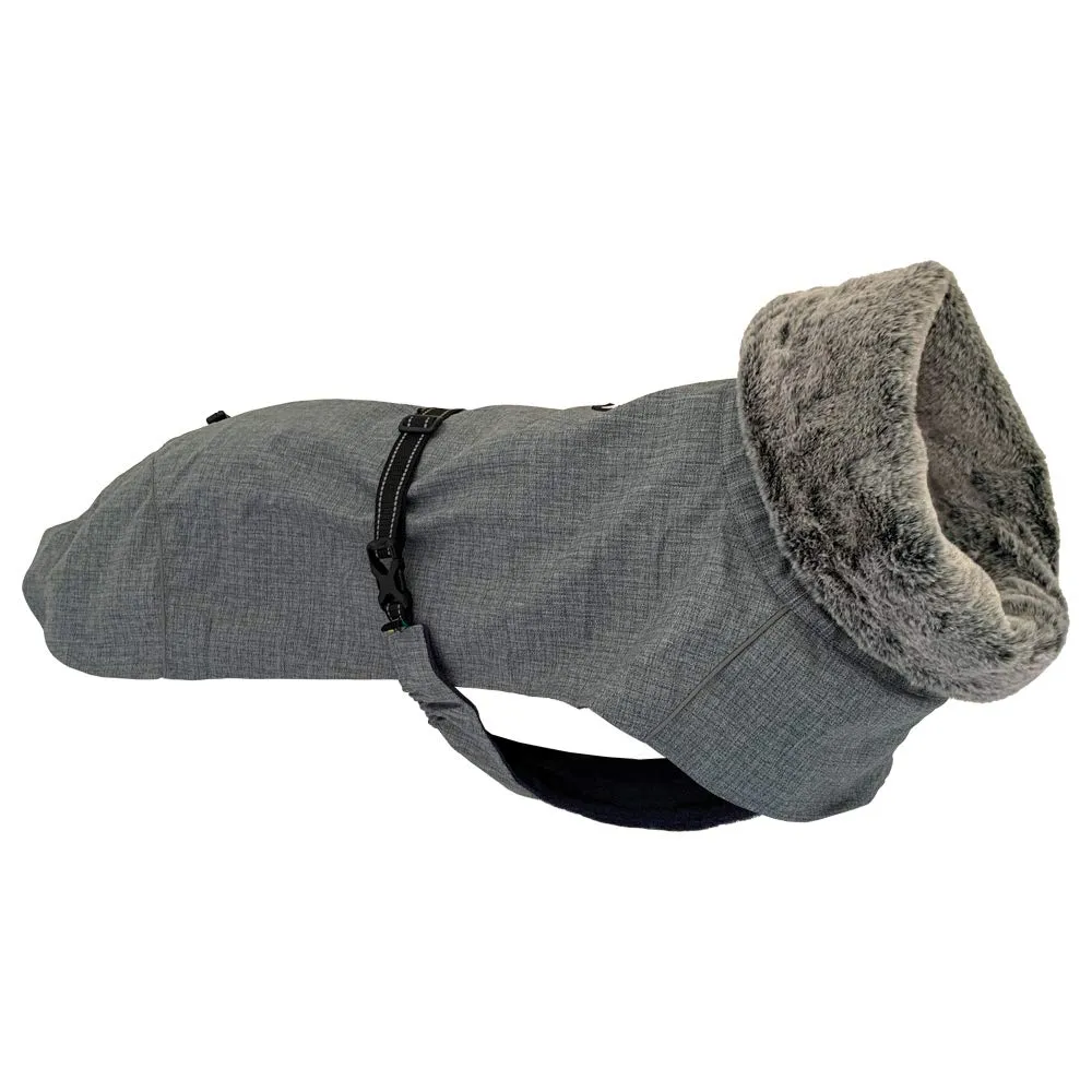 Croci Hiking Everest - Giacca impermeabile antivento invernale per cani con fodera ThermoPile, adatto fino a 0 C°, regolabile e ultraleggero, collo antipioggia, Grigio, taglia 25 cm - immagine 3