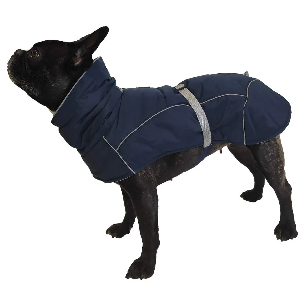 Croci Hiking Cappotto Per Cani, Impermeabile Per Cani, Makalu, Fodera Termoregolante, Blu scuro, 70 cm - immagine 3