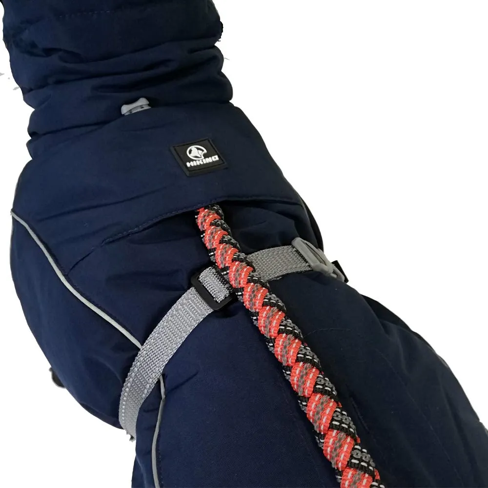 Croci Hiking Cappotto Per Cani, Impermeabile Per Cani, Makalu, Fodera Termoregolante, Blu scuro, 70 cm - immagine 5