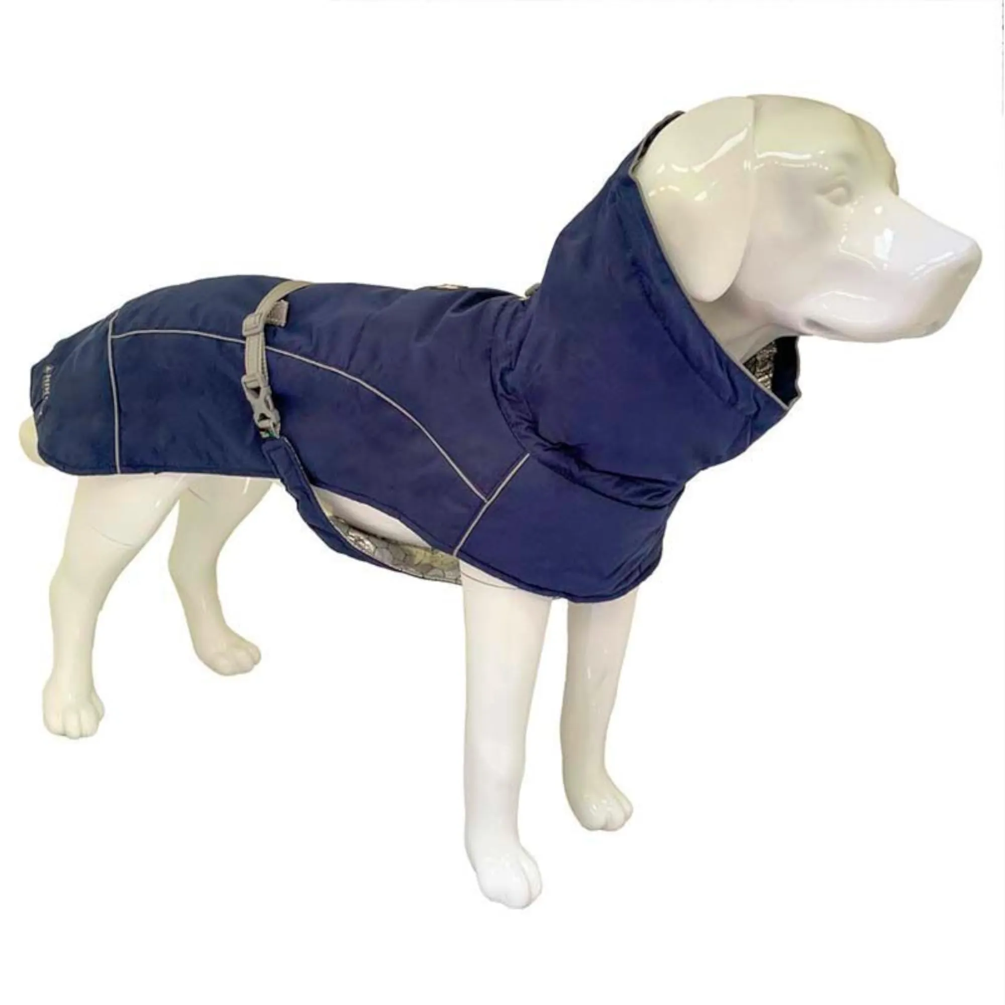 Croci Hiking Cappotto Per Cani, Impermeabile Per Cani, Makalu, Fodera Termoregolante, Blu scuro, 65 cm - immagine 1