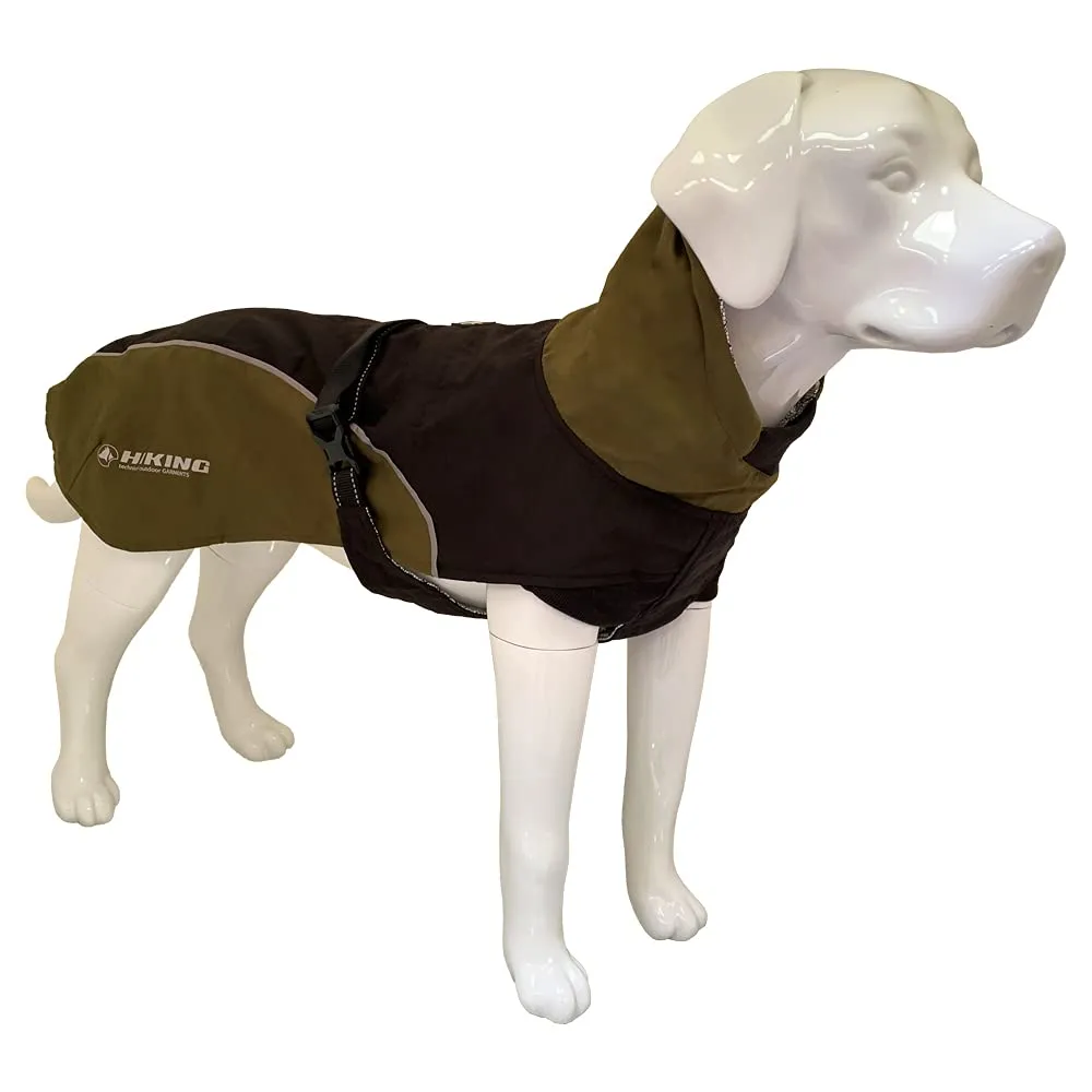 Croci Hiking Cappotto Per Cani, Impermeabile Per Cani, Makalu, Fodera Termoregolante, Nero/Salvia, 45 cm - immagine 1