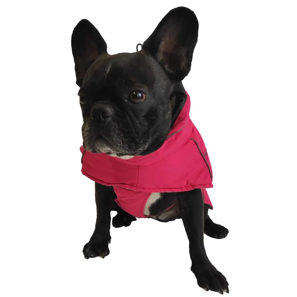 Croci Hiking Cappotto Per Cani, Impermeabile Per Cani, Makalu, Fodera Termoregolante, Rosa (Fucsia), 20 cm - immagine 4