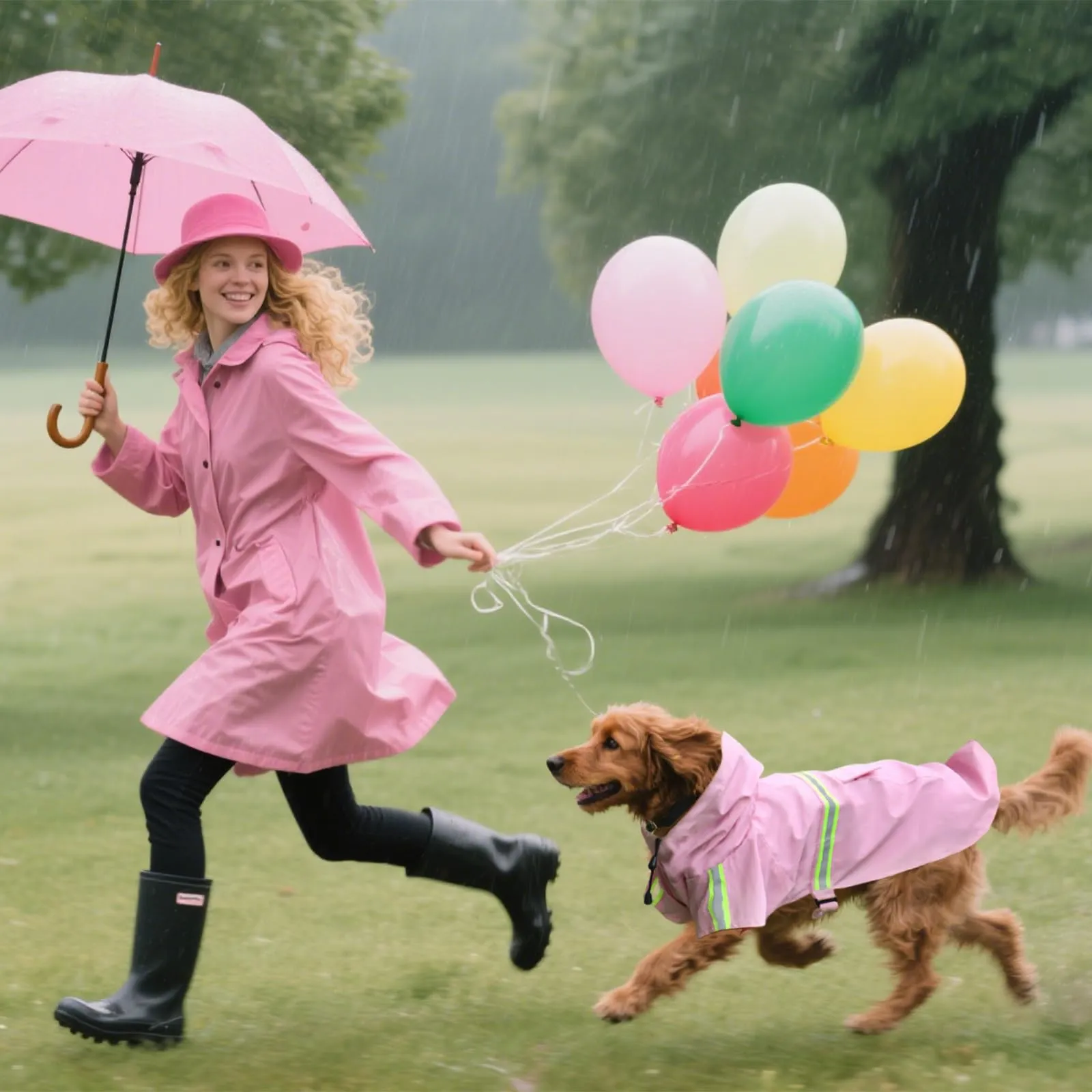 PETCUTE Impermeabile Cane,Cappotto Impermeabile per Cani con Cappuccio e Strisce Riflettenti,Giacca Antipioggia Leggera con Apertura per Guinzaglio,Pioggia e neve in Inverno e in Vacanza,Rosa,M - immagine 2