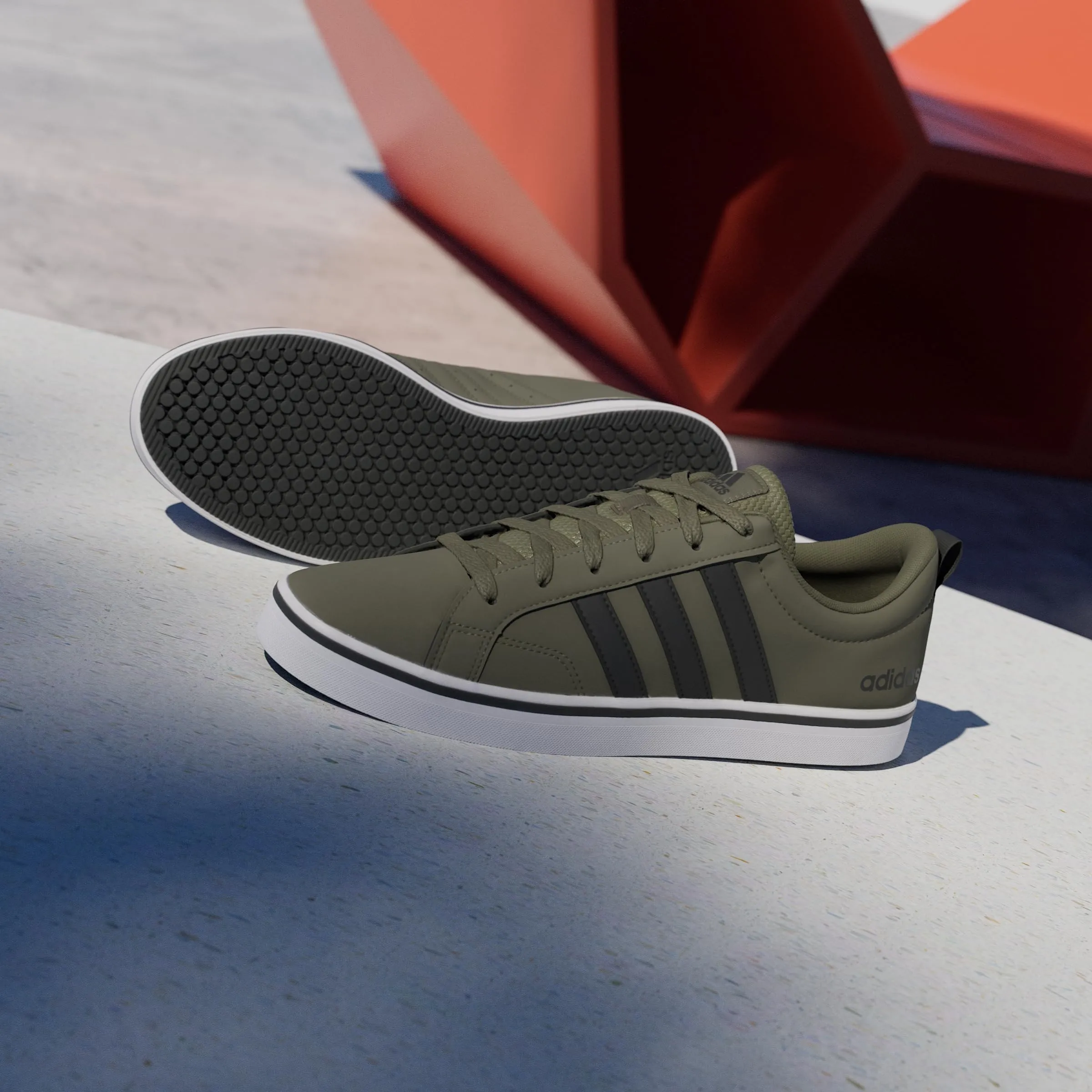 adidas Uomo Vs Pace 2.0 Shoes, Olive Strata/Core Black/Cloud White, 40 2/3 EU - immagine 9