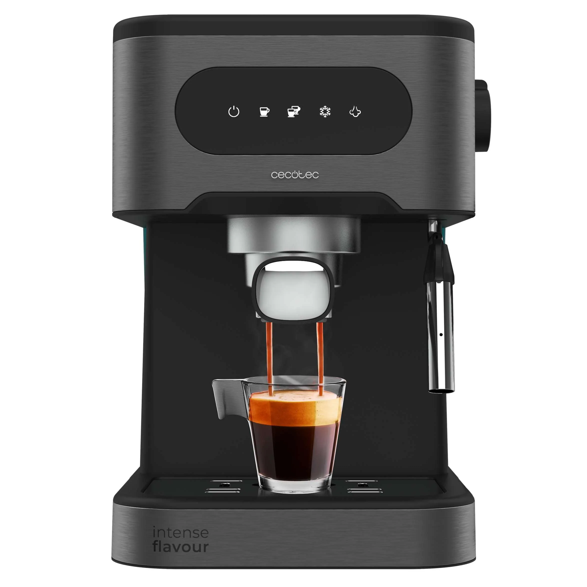 Cecotec Macchina da Caffè Espresso Power Espresso 20 Coldbrew. Caffè Espresso e Cappuccino, Caffè Freddo, 20 Bar di Pressione, Beccuccio Vapore Orientabile. Qualità Professionale A Casa. - immagine 1