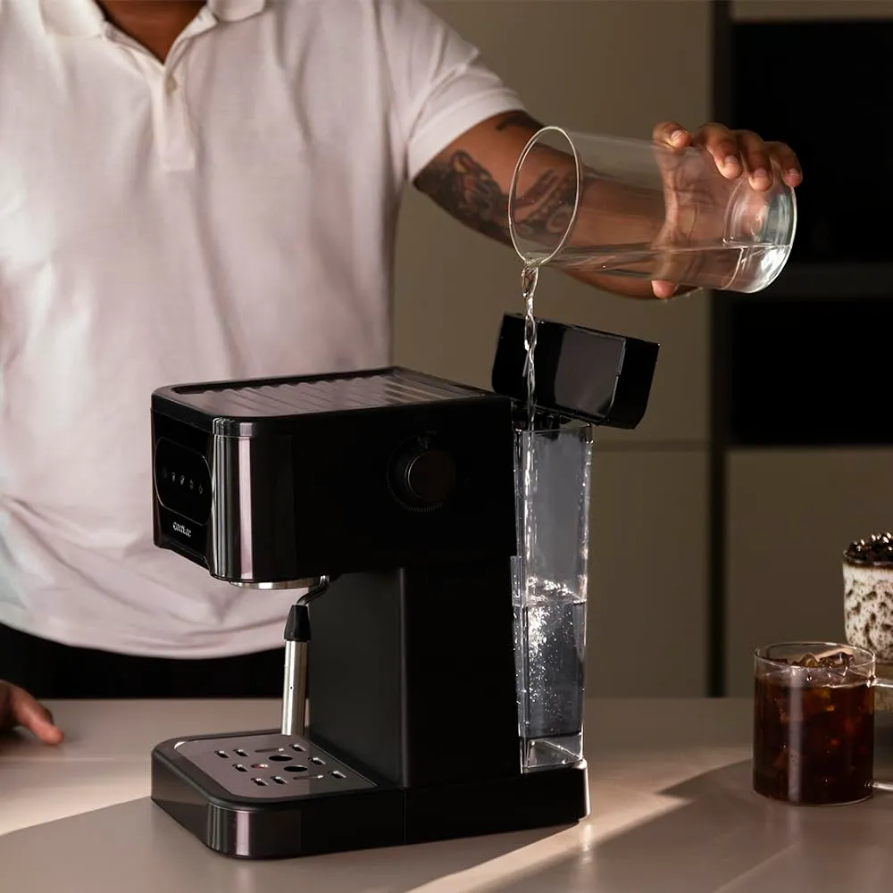 Cecotec Macchina da Caffè Espresso Power Espresso 20 Coldbrew. Caffè Espresso e Cappuccino, Caffè Freddo, 20 Bar di Pressione, Beccuccio Vapore Orientabile. Qualità Professionale A Casa. - immagine 3