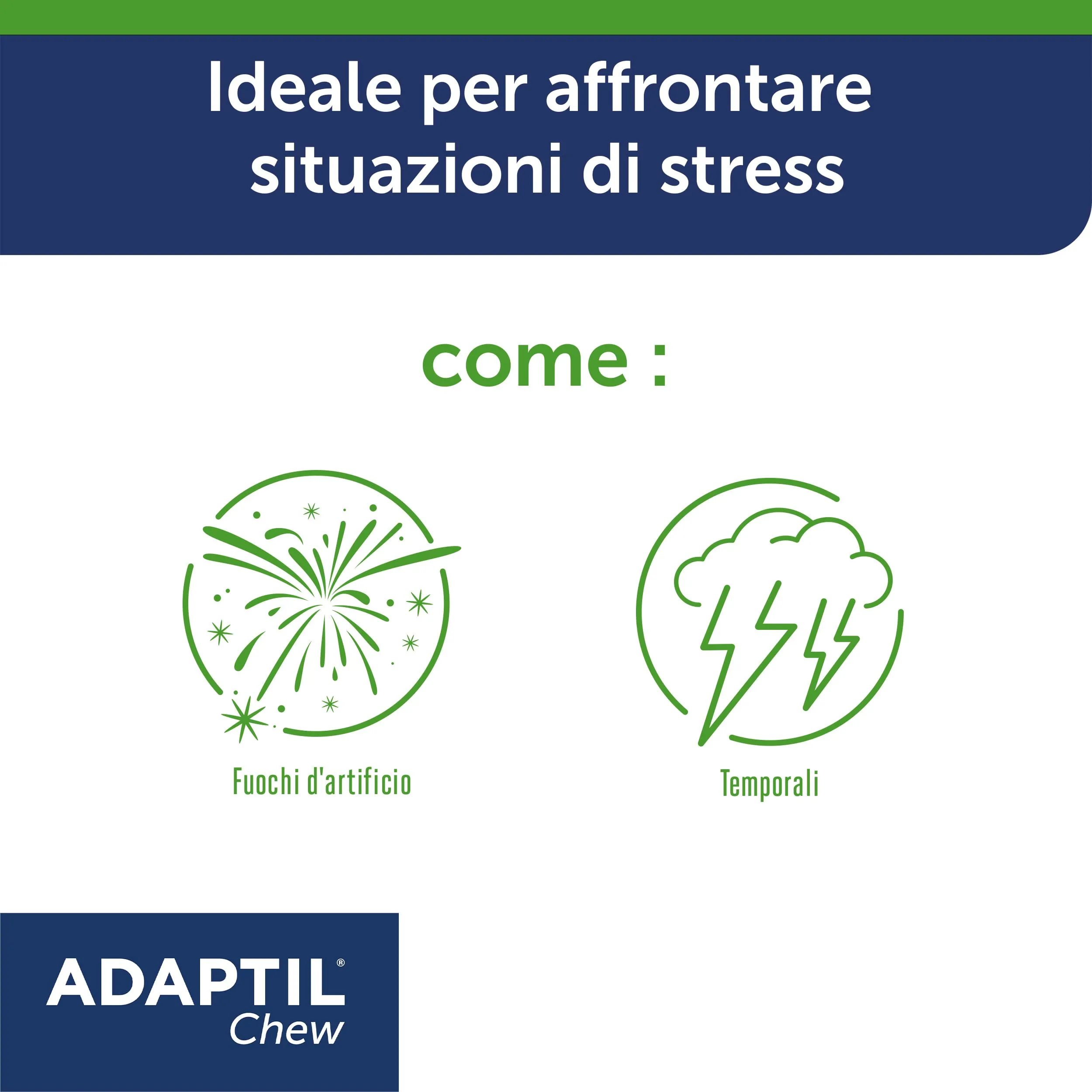 ADAPTILl® Chew - Snack Naturali Calmanti per Cani - 30 pezzi - Tranquillante e Antistress per Cani Agitati Iperattivi, Rilassamento per Viaggi e Momenti Stressanti - immagine 2