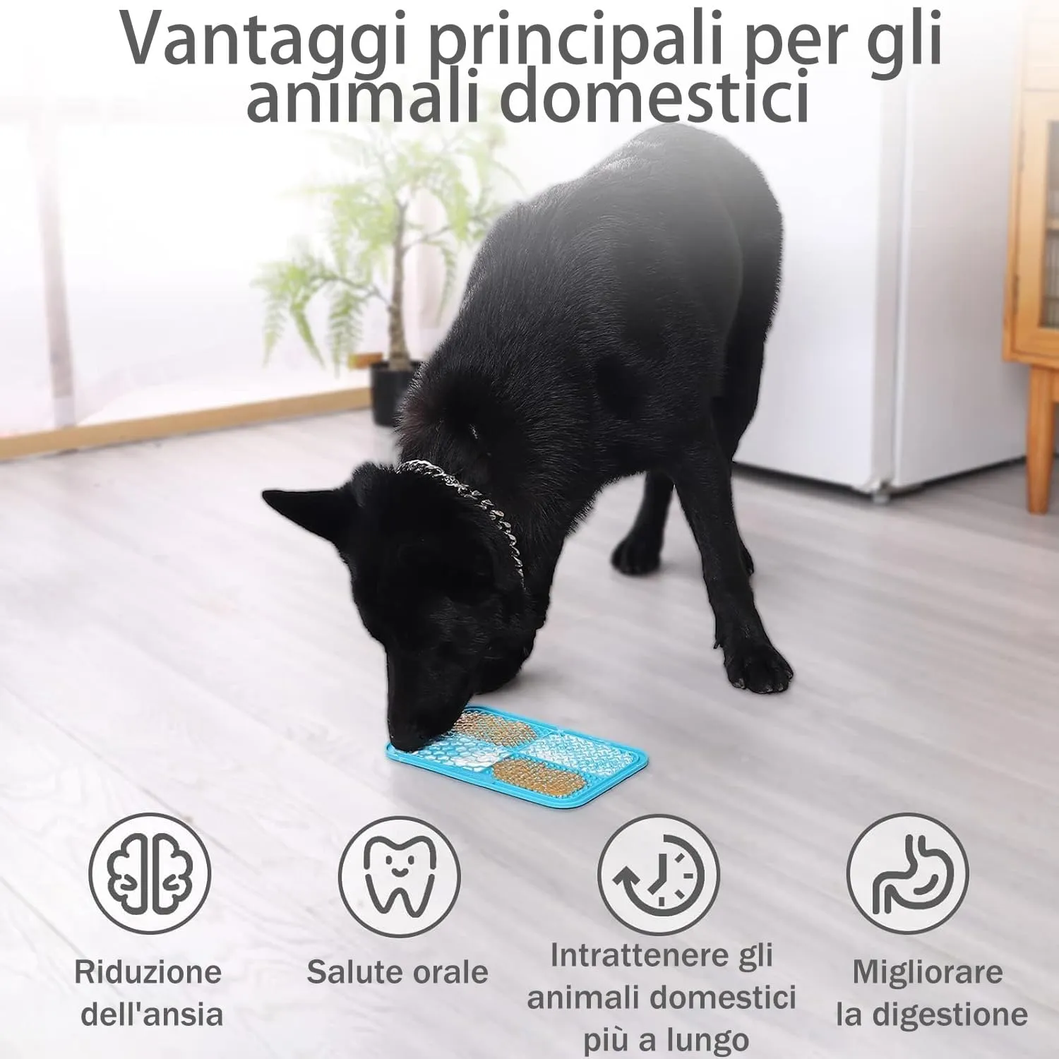 Mateeylife 2 PCS lick mat per cani con Ventosa,Grande Tappetino da leccare - immagine 6