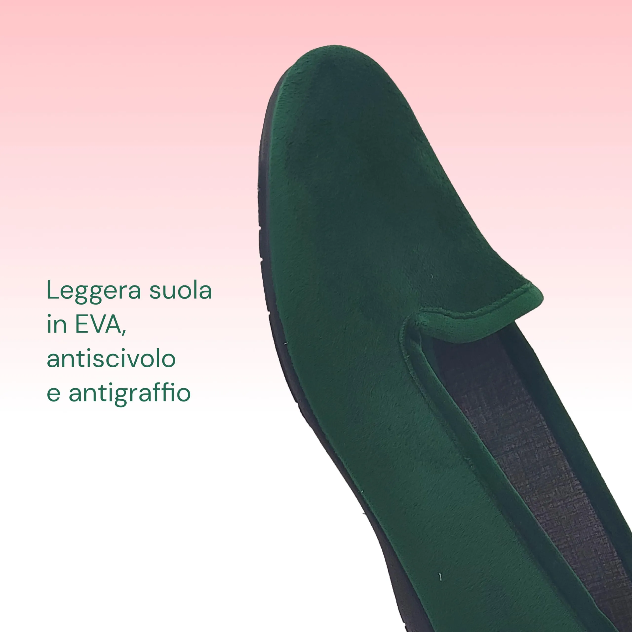 Meravigliose Pantofole Invernali Donna, Ballerine Chiuse da Casa Invernali in Velluto Rasato, Ciabatte Eleganti e Super Comode (Smeraldo, Sistema Taglie Calzature EU, Adulto, Donna, Numero, Media, 41) - immagine 5