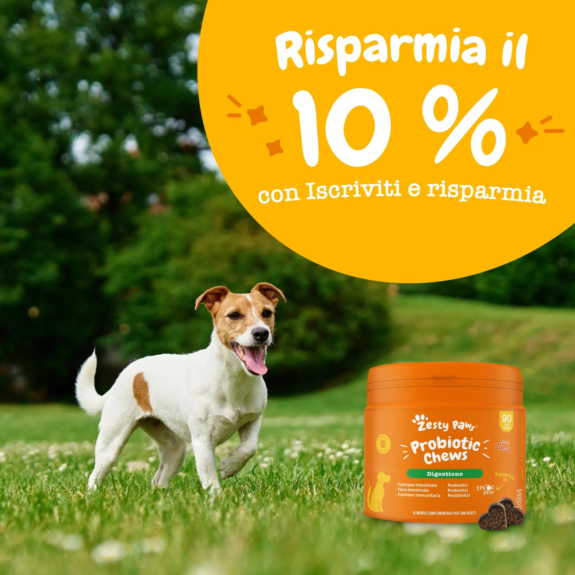 Zesty Paws Prebiotici, Probiotici e Postbiotici per Cani – 90 Bocconcini - immagine 9