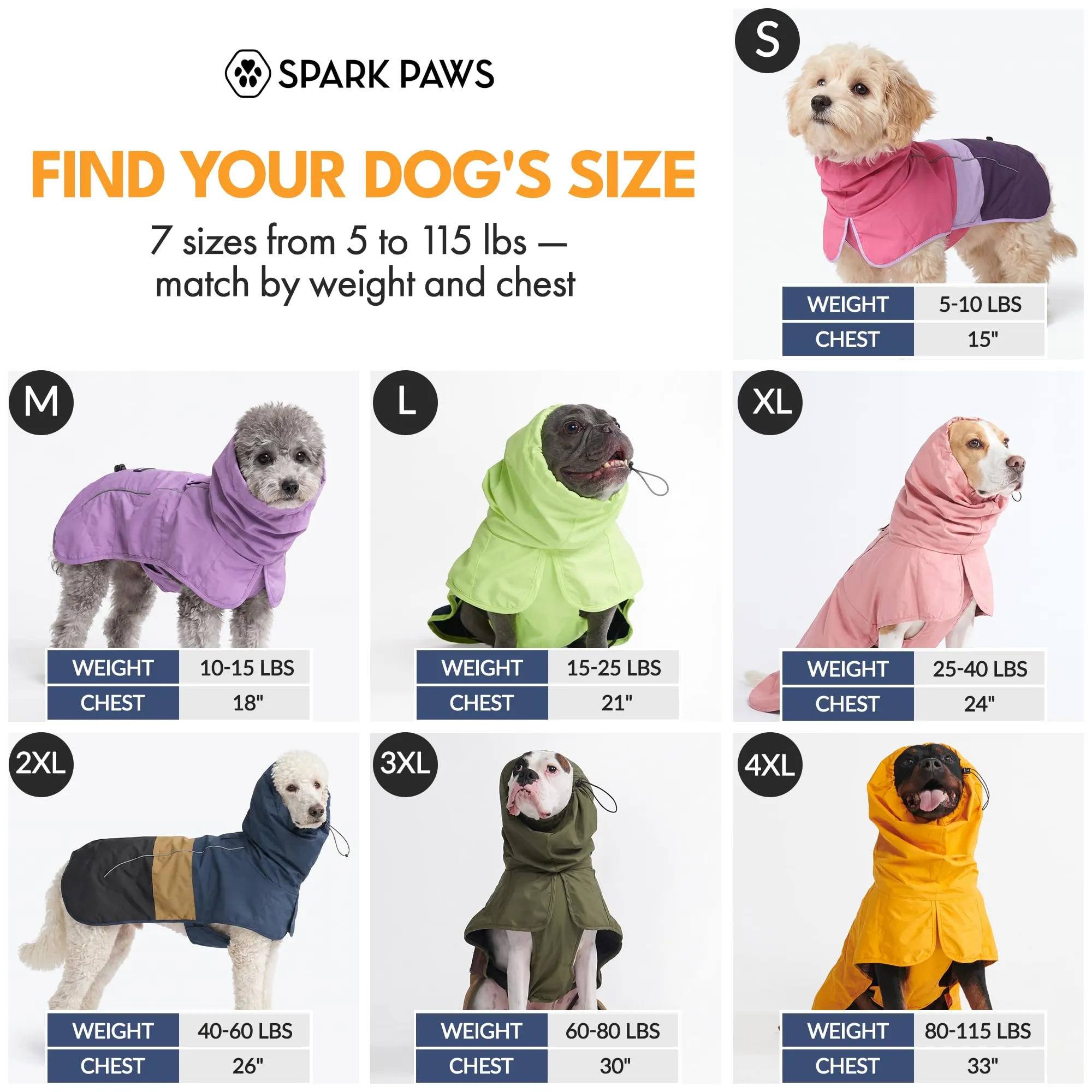 Spark Paws Breatheshield™ - Impermeabile per cani - Protezione e comfort per tutte le stagioni - Comfort traspirante, vestibilità adattiva e miglioramenti di sicurezza - Giallo senape - S - immagine 2
