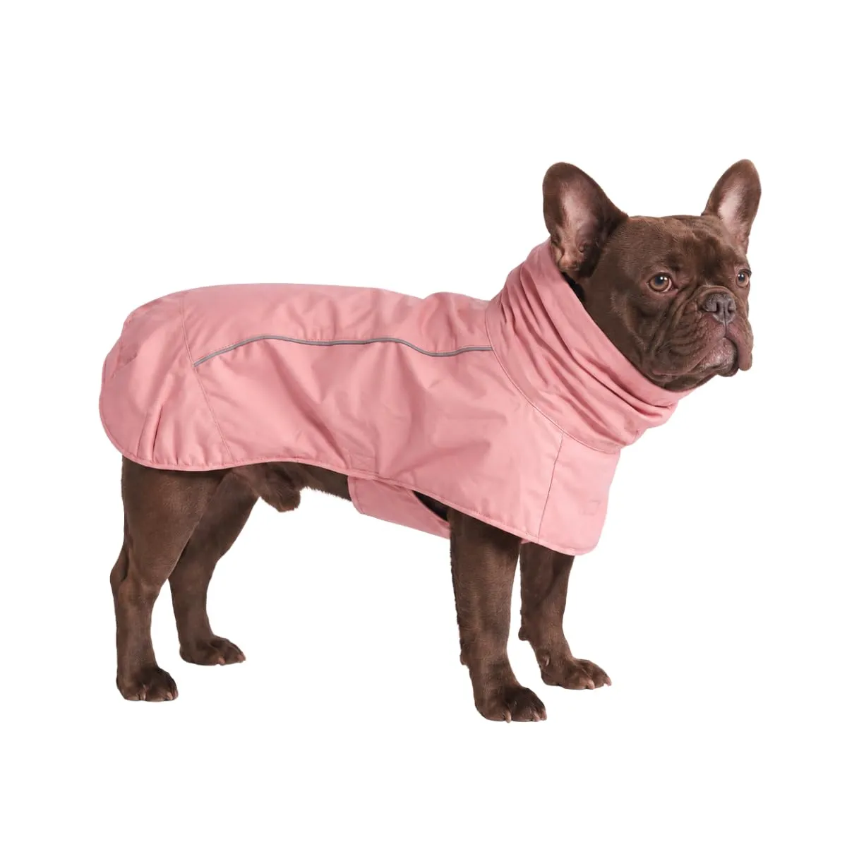 Spark Paws Impermeabile per Cani, Antivento e Impermeabile, Giacca da Pioggia con Riflettore, per Cani di Piccola, Media, Grande e Extra Grande Taglia, Tuta Completa Riflettente e Traspirante - Rosa - immagine 1