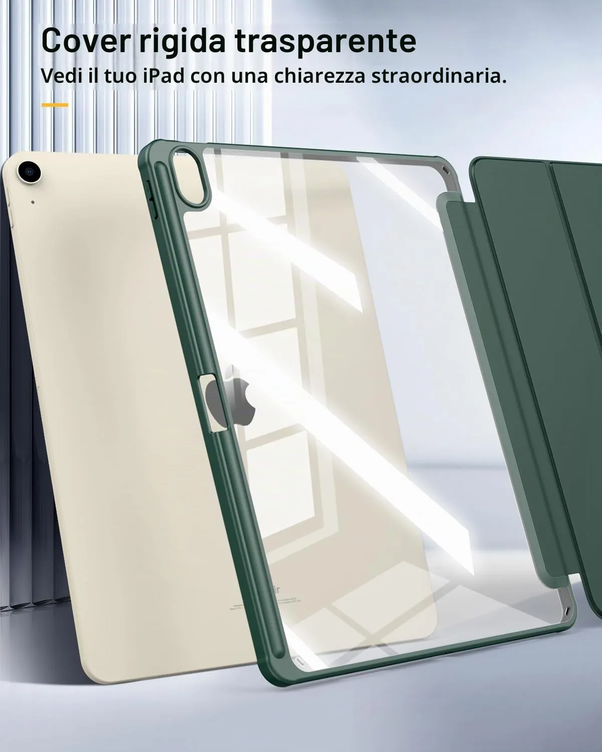 TiMOVO Cover per iPad Air 13 Pollici M4/M3/M2, Verde notte - immagine 6
