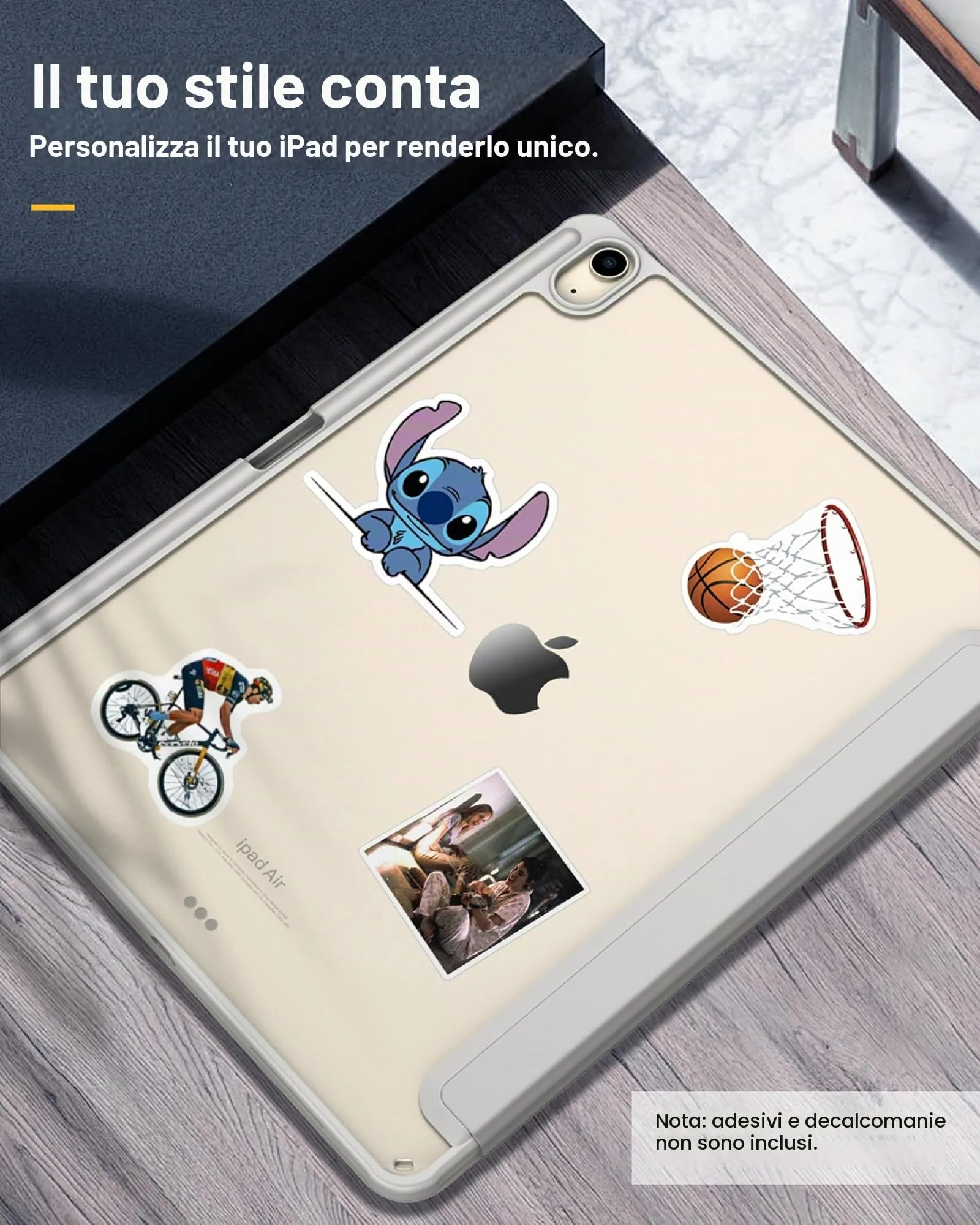 TiMOVO Cover per iPad Air 13 Pollici M4/M3/M2, Grigio Chiaro - immagine 5
