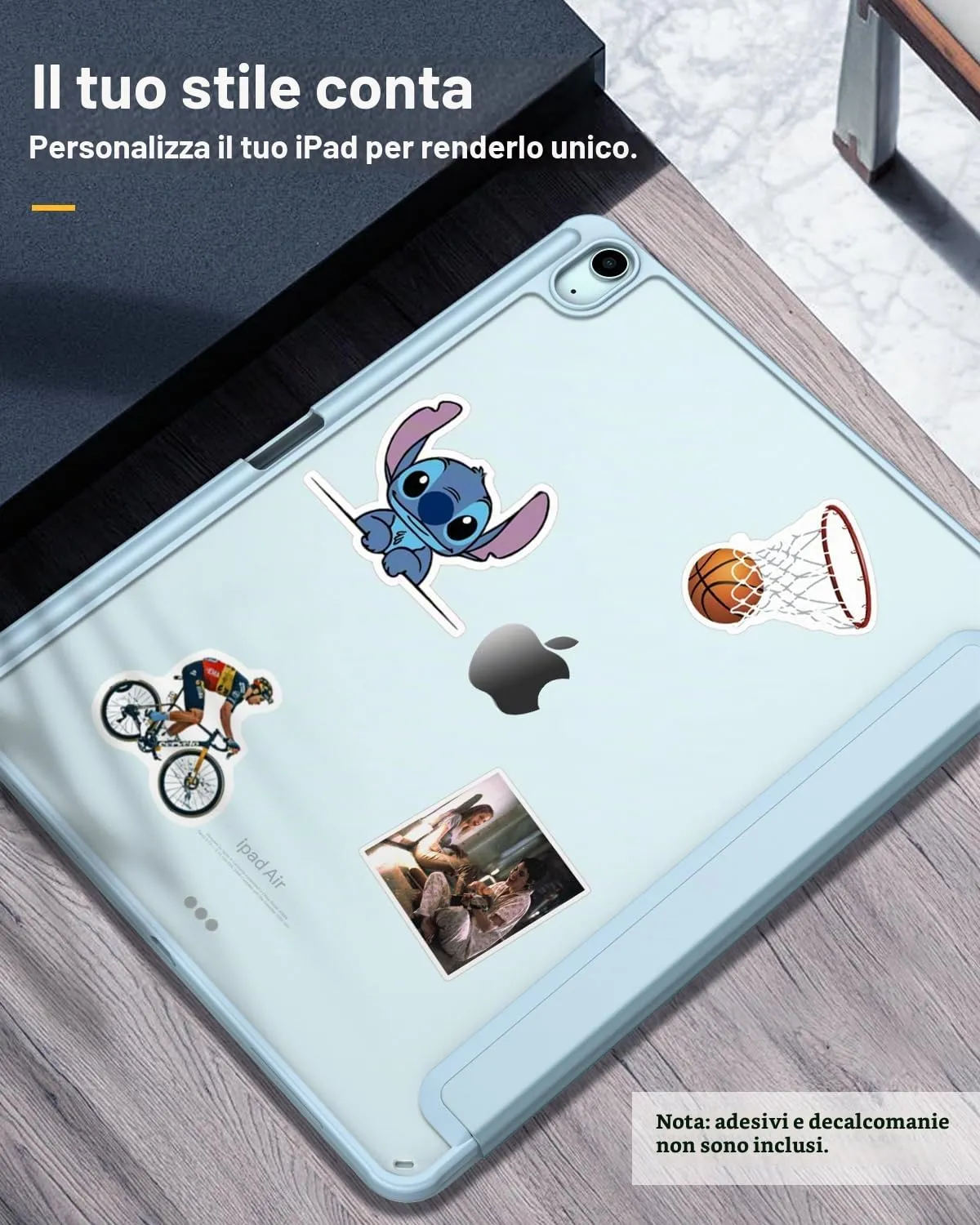 TiMOVO Cover per iPad Air 13 Pollici M4/M3/M2, Cielo Blu - immagine 5
