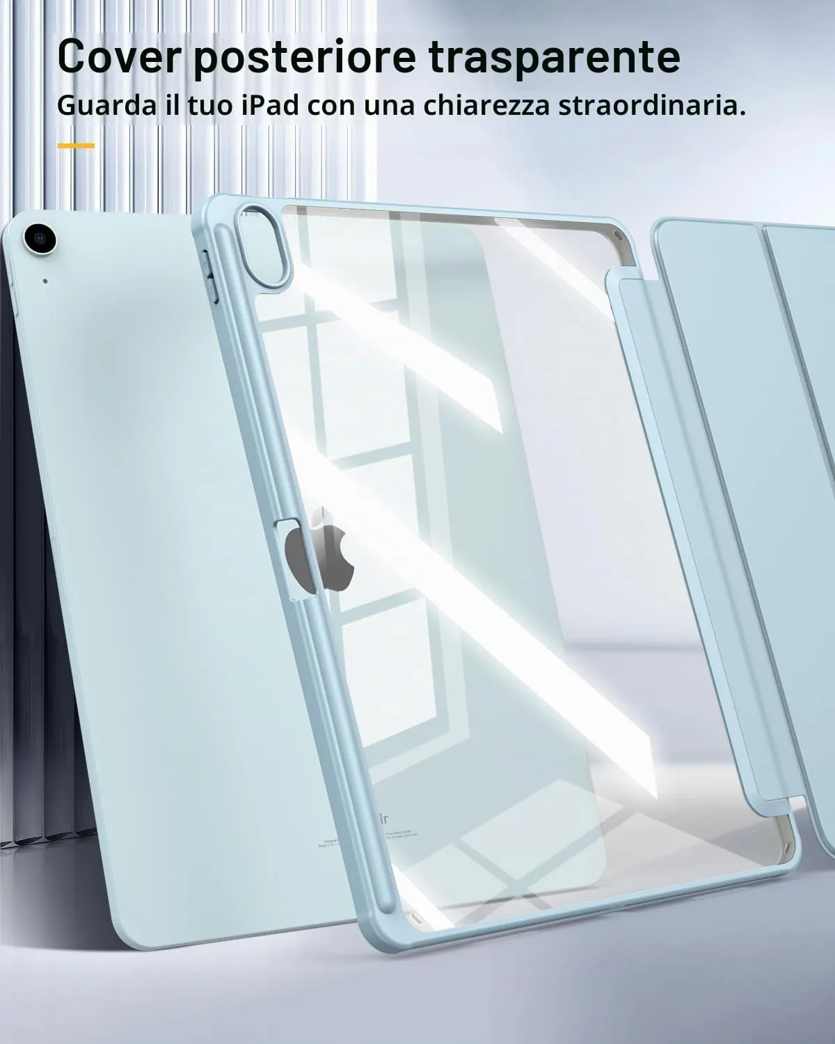 TiMOVO Cover per iPad Air 13 Pollici M4/M3/M2, Cielo Blu - immagine 6