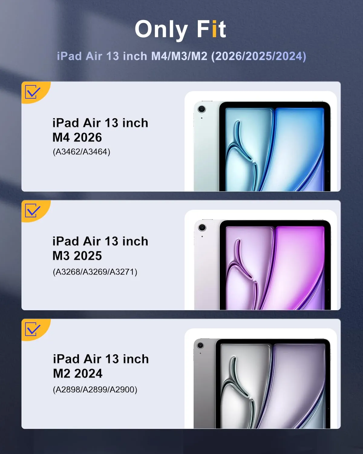 TiMOVO Cover per iPad Air 13 Pollici M4/M3/M2, Taro Viola - immagine 2