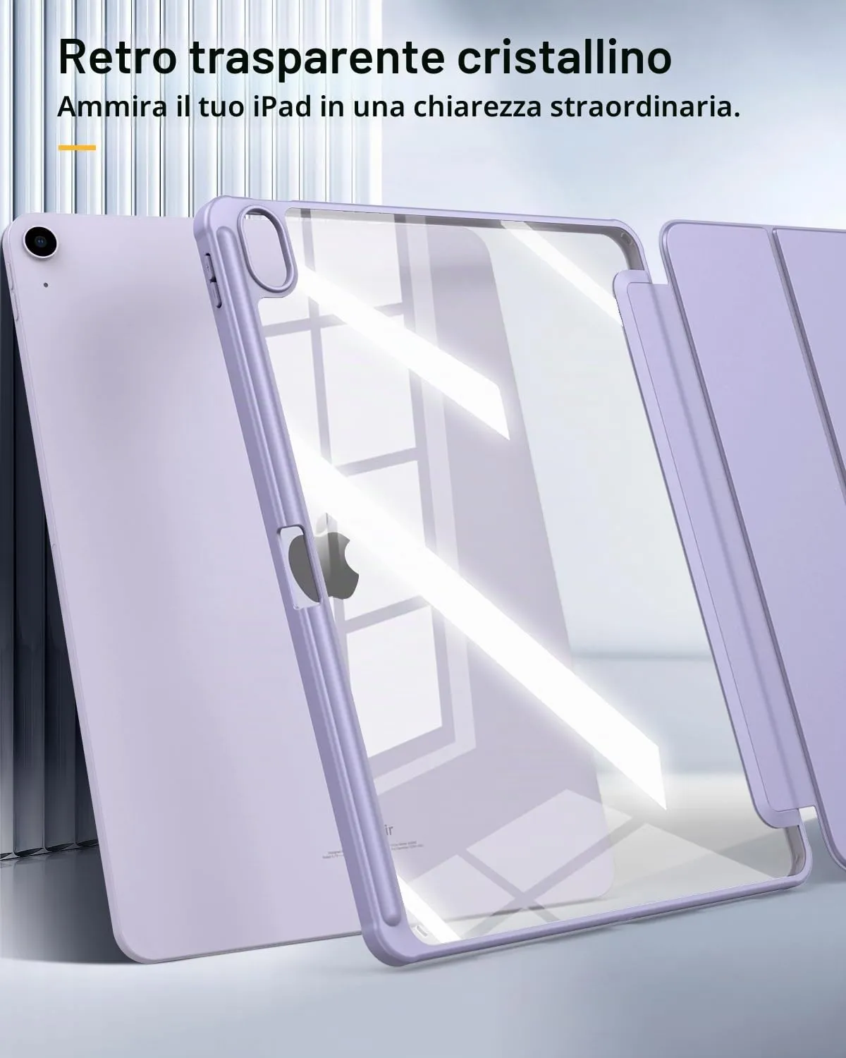 TiMOVO Cover per iPad Air 13 Pollici M4/M3/M2, Taro Viola - immagine 6