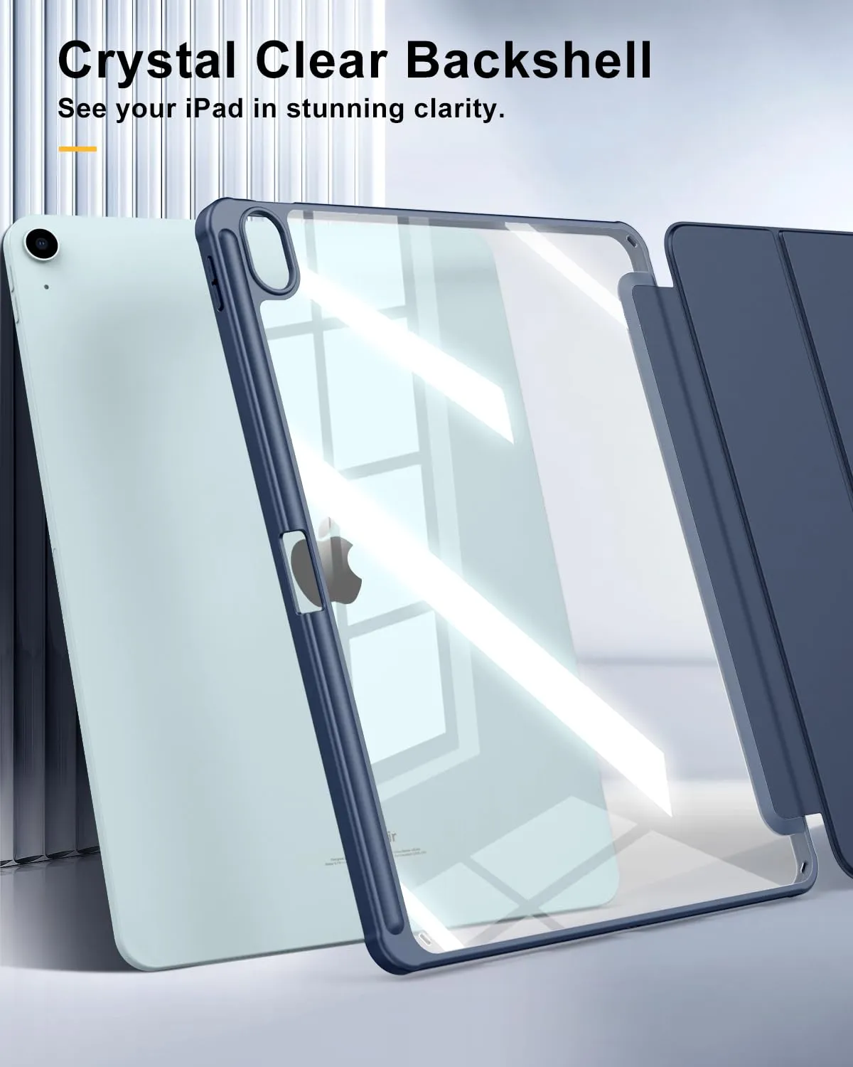 TiMOVO Cover per iPad Air 13 Pollici M4/M3/M2, Blu Marino - immagine 6