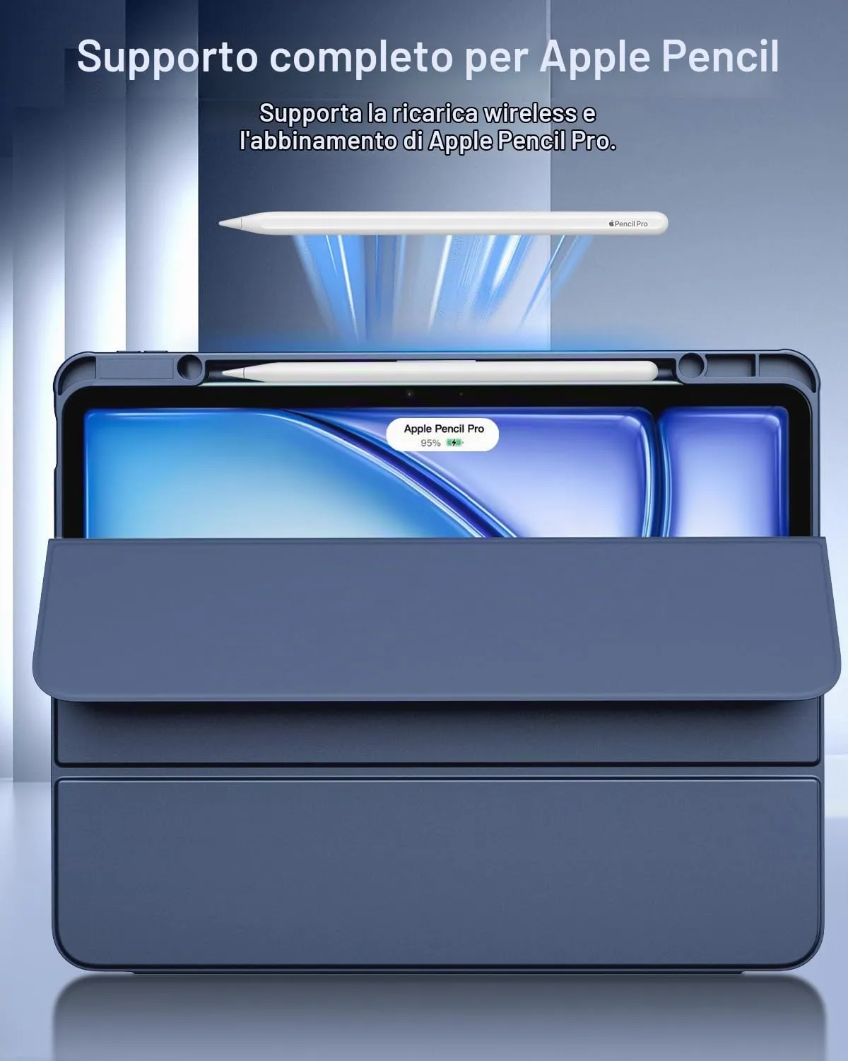 TiMOVO Cover per iPad Air 13 Pollici M4/M3/M2, Blu Marino - immagine 7