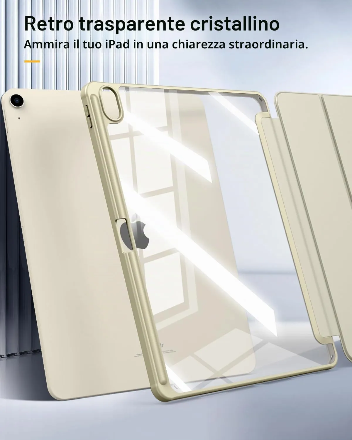 TiMOVO Cover per iPad Air 13 Pollici M4/M3/M2, Oro Champagne - immagine 6