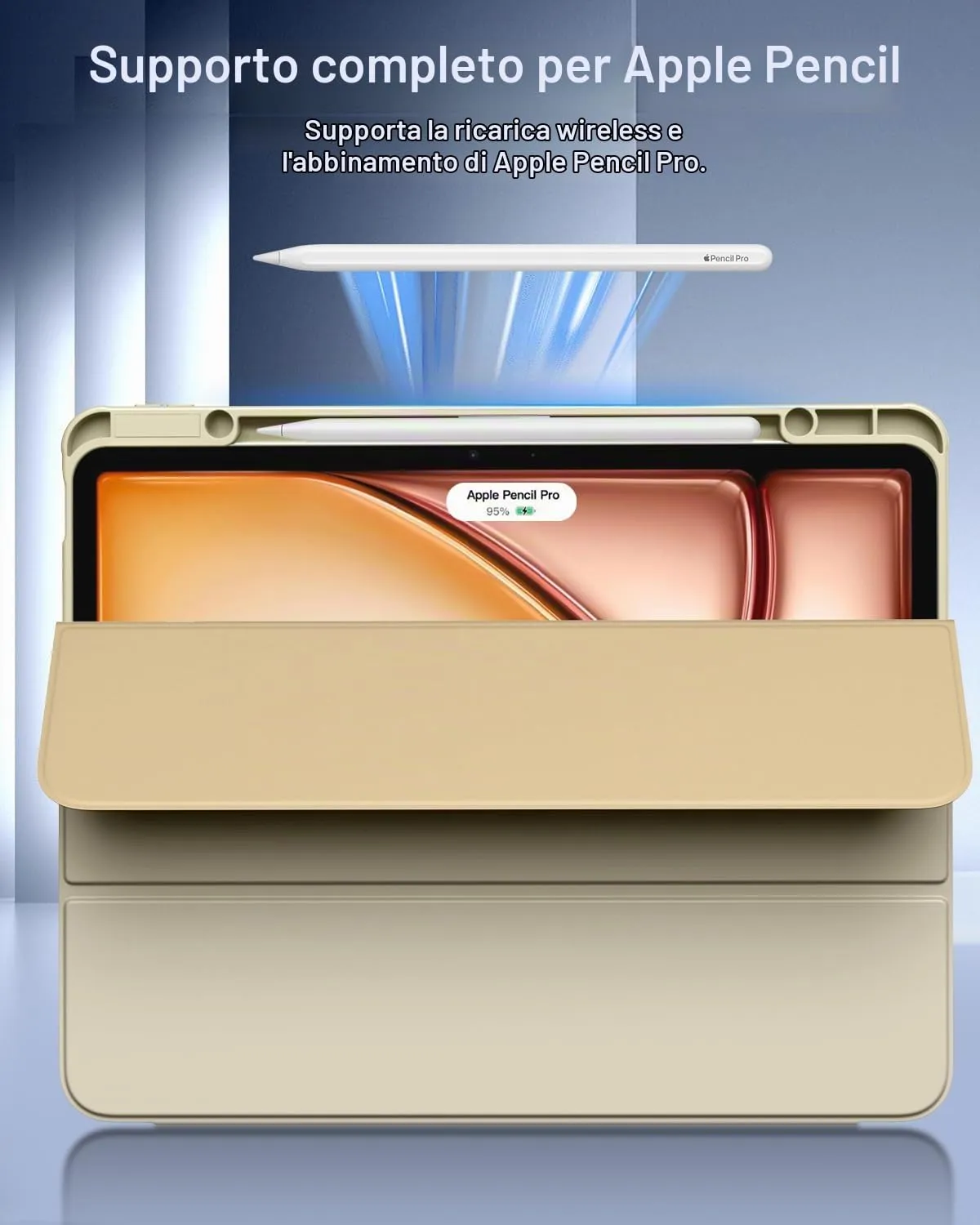 TiMOVO Cover per iPad Air 13 Pollici M4/M3/M2, Oro Champagne - immagine 7