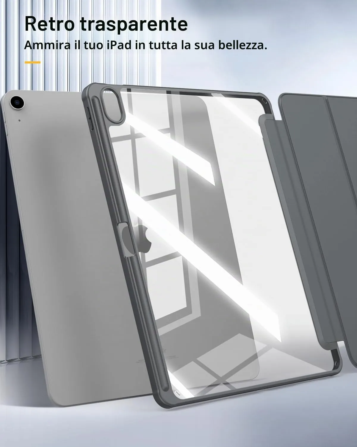 TiMOVO Cover per iPad Air 13 Pollici M4/M3/M2,Grigio Siderale - immagine 6