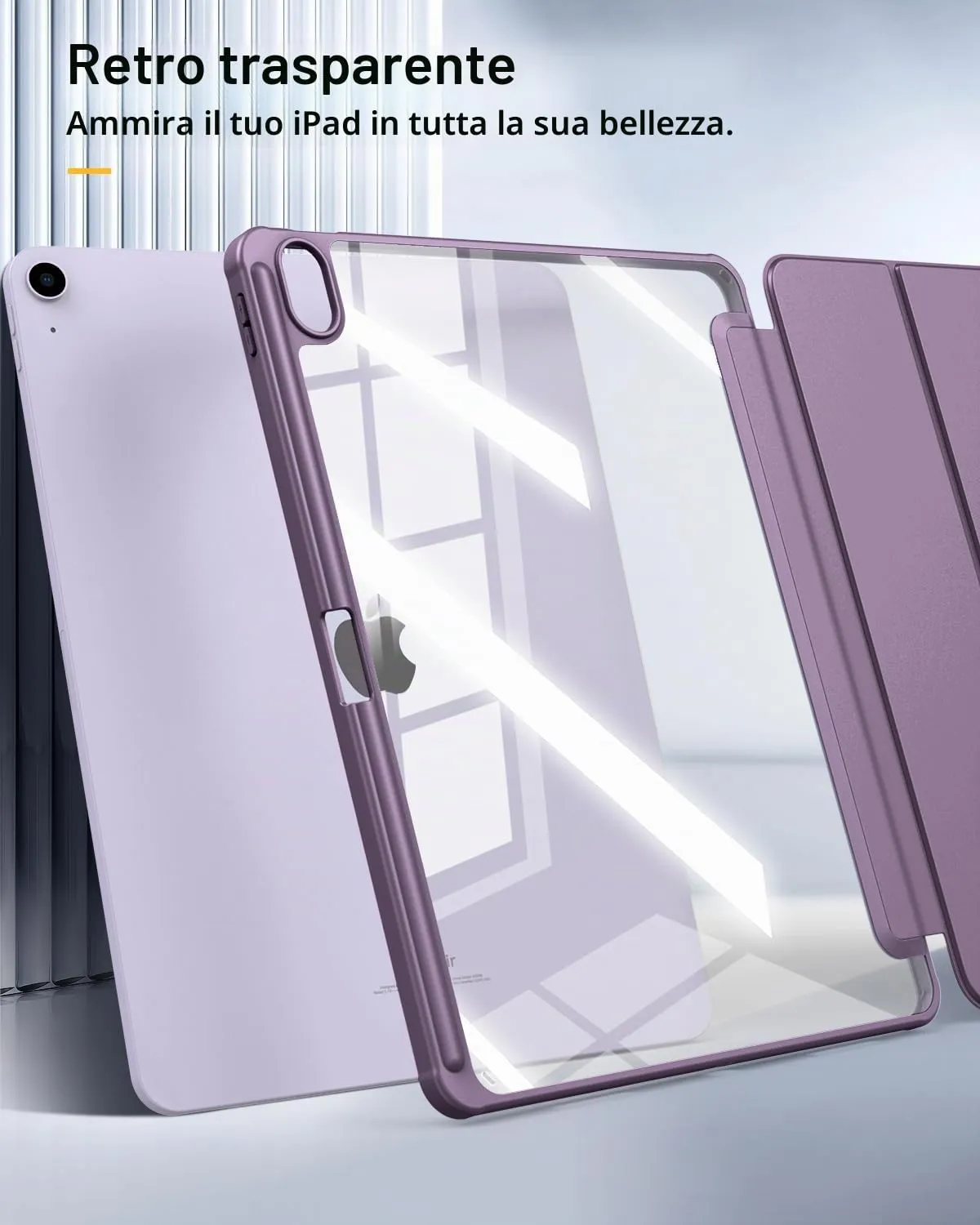 TiMOVO Cover per iPad Air 13 Pollici M4/M3/M2, Viola Profondo - immagine 6