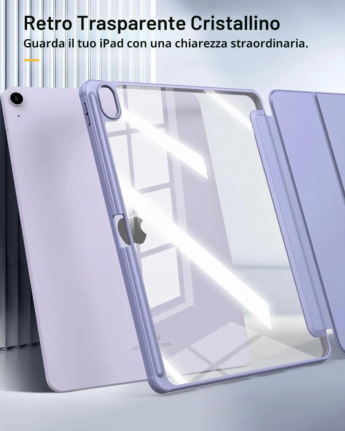 TiMOVO Cover per iPad Air 13 Pollici M4/M3/M2, Lavanda Viola - immagine 6