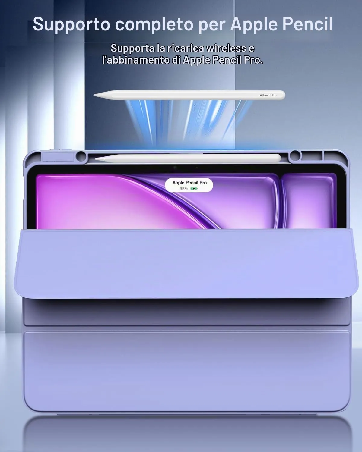 TiMOVO Cover per iPad Air 13 Pollici M4/M3/M2, Lavanda Viola - immagine 7
