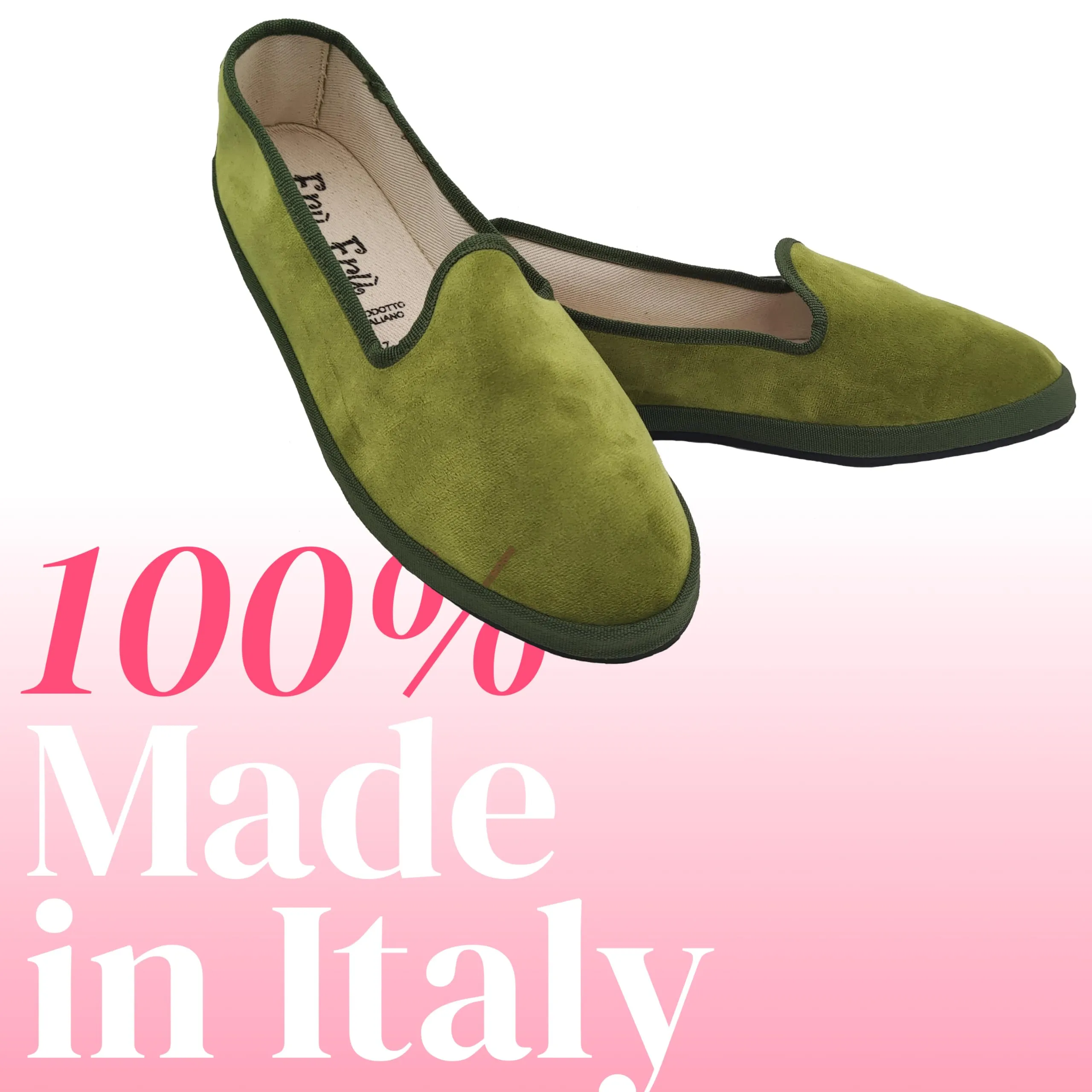 Giò Dreams Le Originali Friulane in Velluto Scarpe Fondo Carrarmato Ballerine Donna 100% Made in Italy (Verde Acido, Sistema Taglie Calzature EU, Adulto, Donna, Numero, Media, 40) - immagine 5