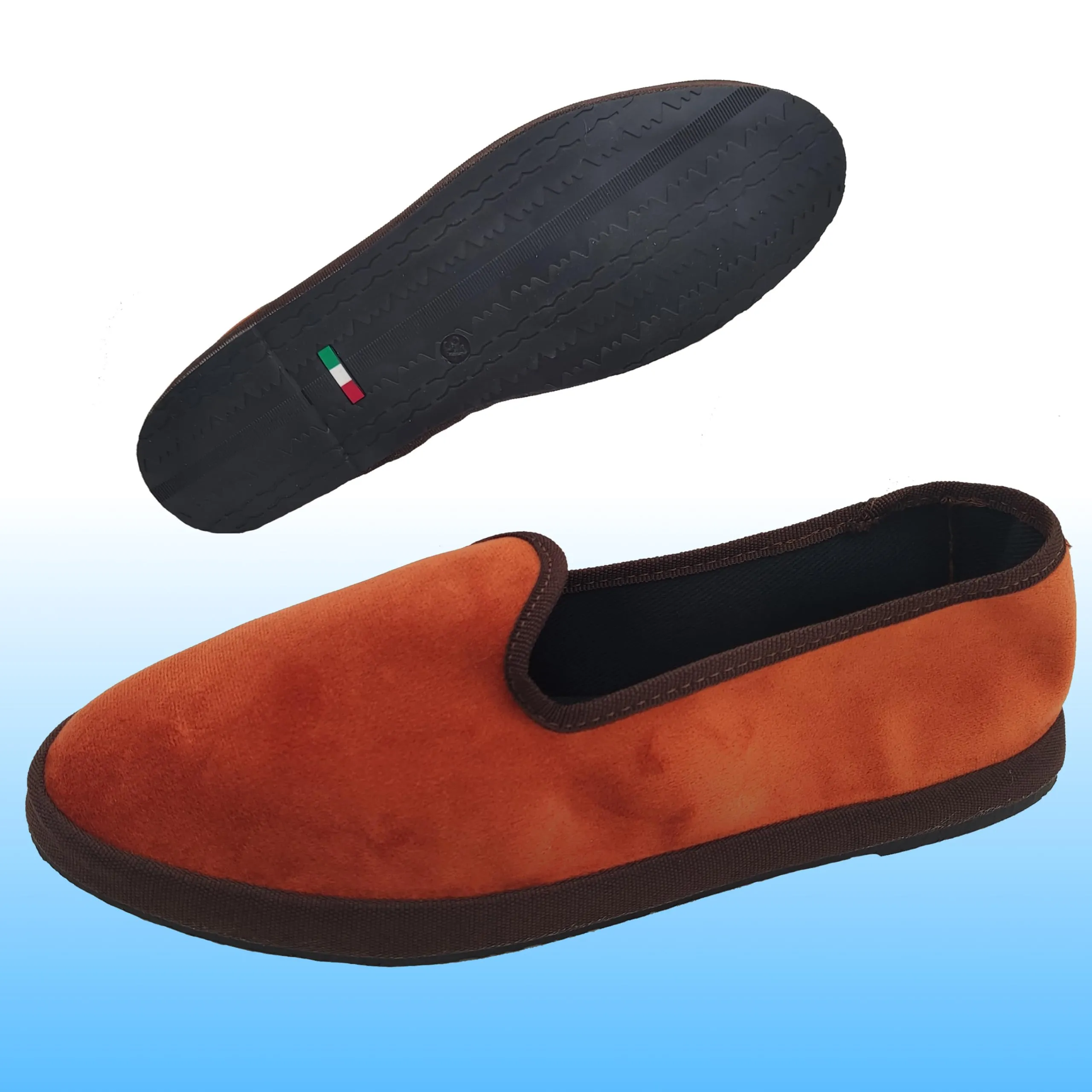 Giò Dreams Le Originali Friulane in Velluto Scarpe Fondo Carrarmato Ballerine Donna 100% Made in Italy (Mattone, Sistema Taglie Calzature EU, Adulto, Donna, Numero, Media, 37) - immagine 4