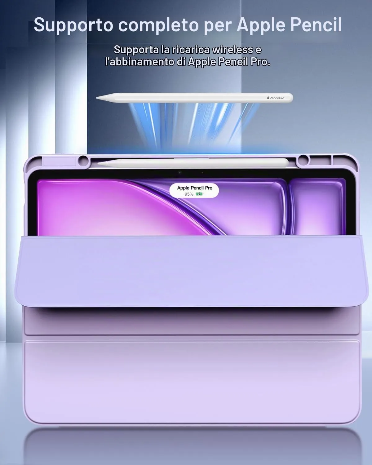 TiMOVO Cover per iPad Air 13 Pollici M4/M3/M2, Viola Chiaro - immagine 7