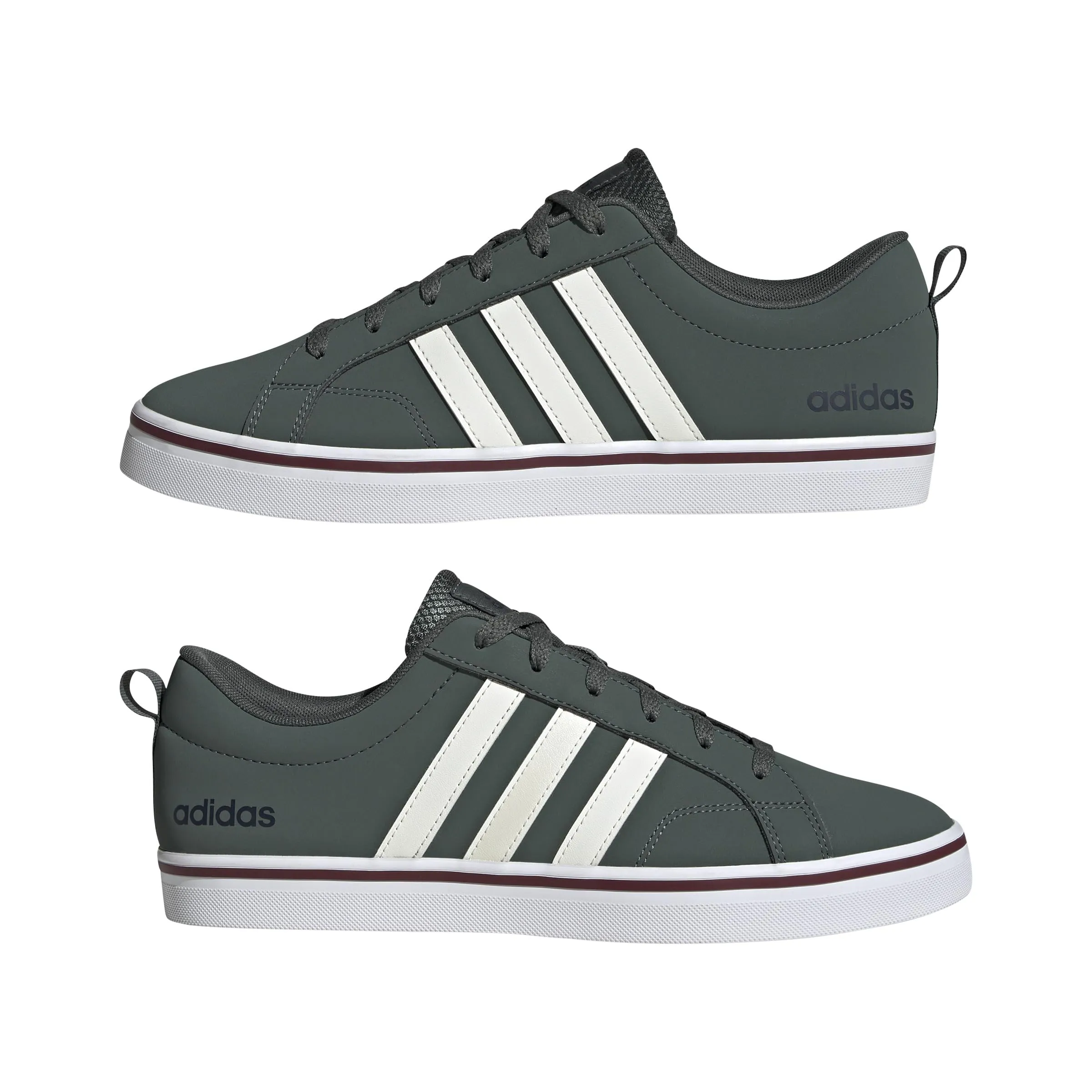 adidas Uomo VS Pace 2.0 Shoes, Legend Ivy/off White/Shadow Red, 44 EU - immagine 6