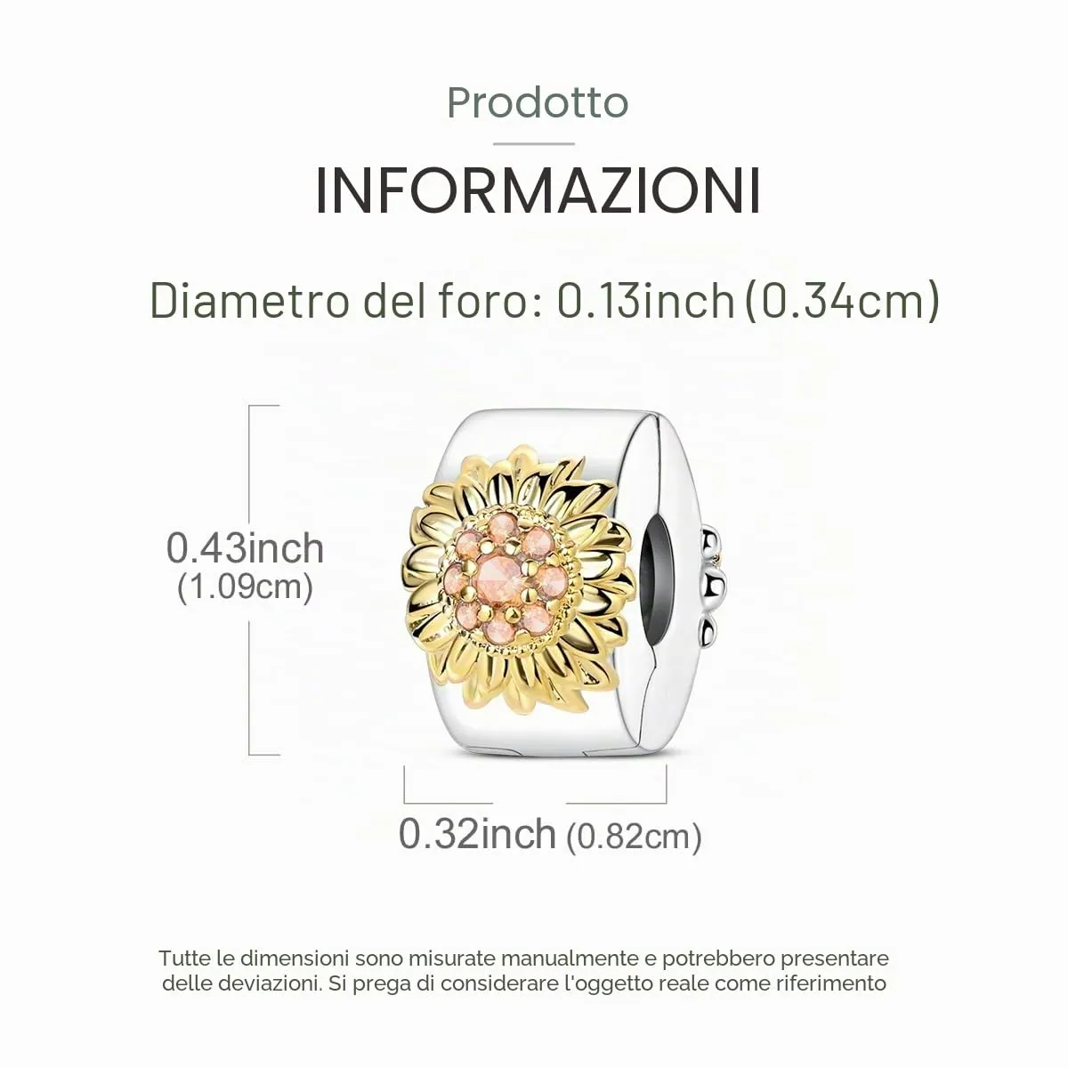LNQOBU Clip/Stopper Charms per Bracciale Argento 925 Pave Cubic Zirconia Bead Stella Luna Farfalla Blu Gioielli Regalo per Donna - immagine 4