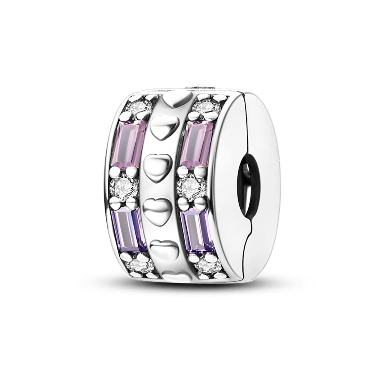 LNQOBU Clip/Stopper Charms per Bracciale Argento 925 Pave Cubic Zirconia Bead Stella Luna Farfalla Blu Gioielli Regalo per Donna - immagine 2