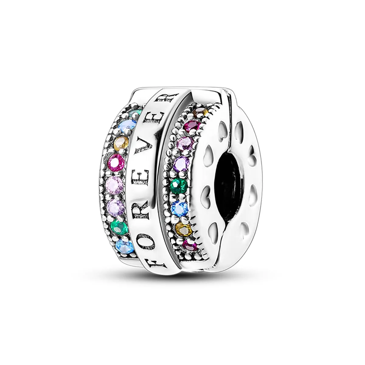 LNQOBU Clip/Stopper Charms per Bracciale Argento 925 Pave Cubic Zirconia Bead Stella Luna Farfalla Blu Gioielli Regalo per Donna - immagine 5
