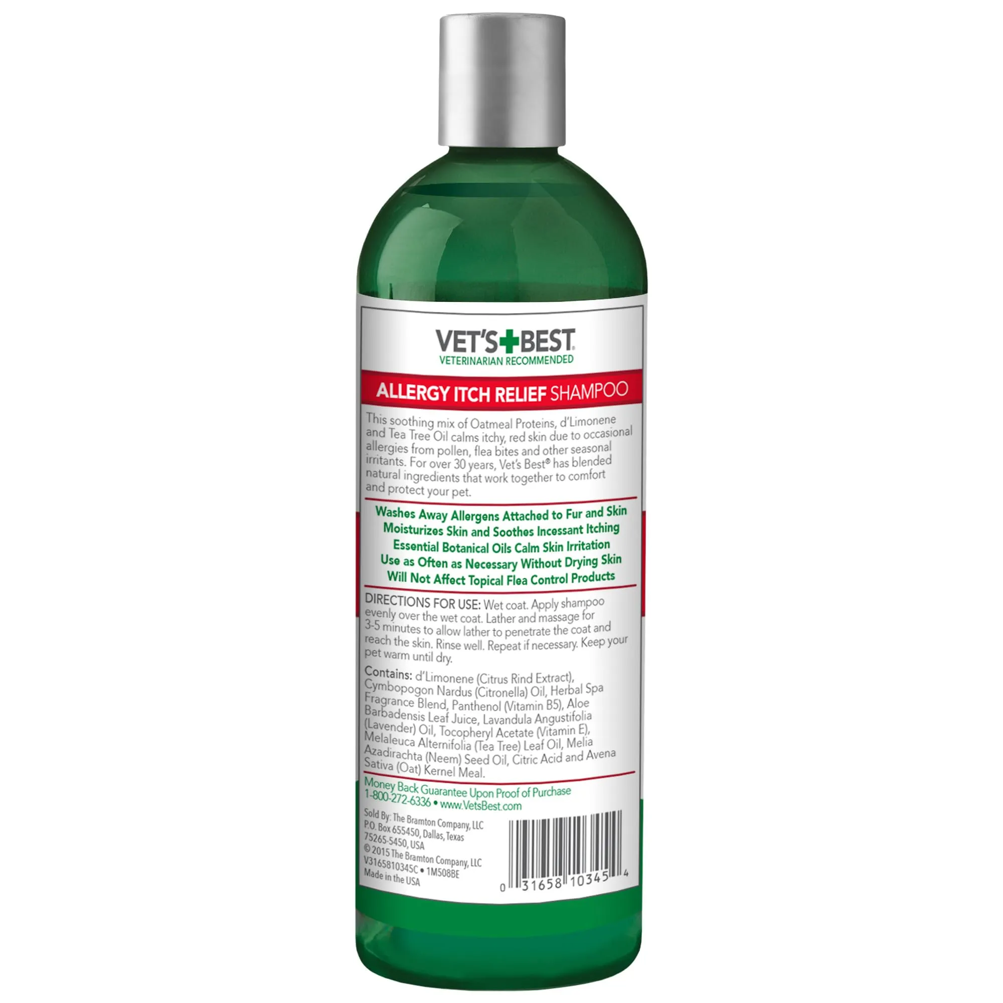 Vet's Best Shampoo Sollievo da Prurito e Allergia - 500Ml - immagine 2
