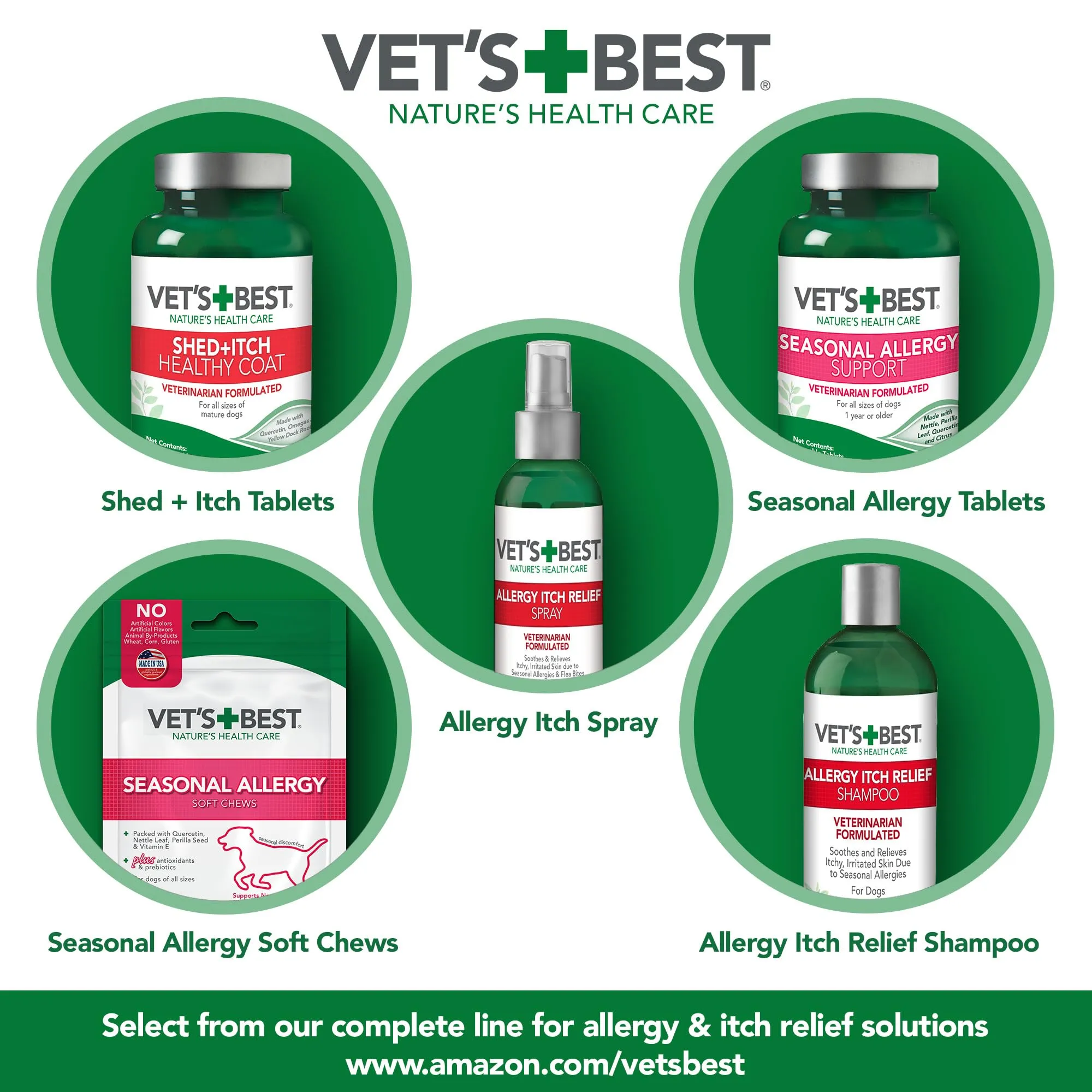 Vet's Best Shampoo Sollievo da Prurito e Allergia - 500Ml - immagine 7