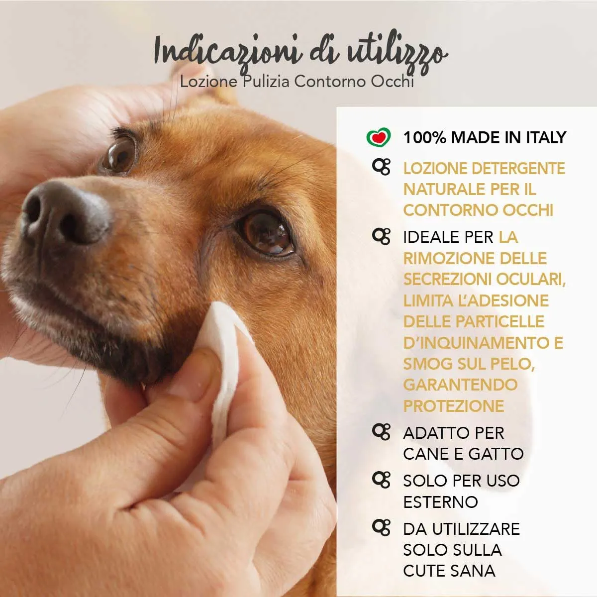 Yuup! - Lozione Pulizia Contorno Occhi per Cani e Gatti, Detergente per la Pulizia Quotidiana degli Occhi a Base di ingredianti Naturali, 150 ml - immagine 4