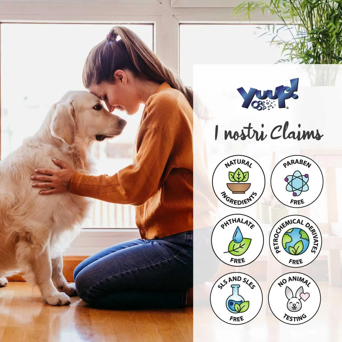 Yuup! - Lozione Pulizia Contorno Occhi per Cani e Gatti, Detergente per la Pulizia Quotidiana degli Occhi a Base di ingredianti Naturali, 150 ml - immagine 5