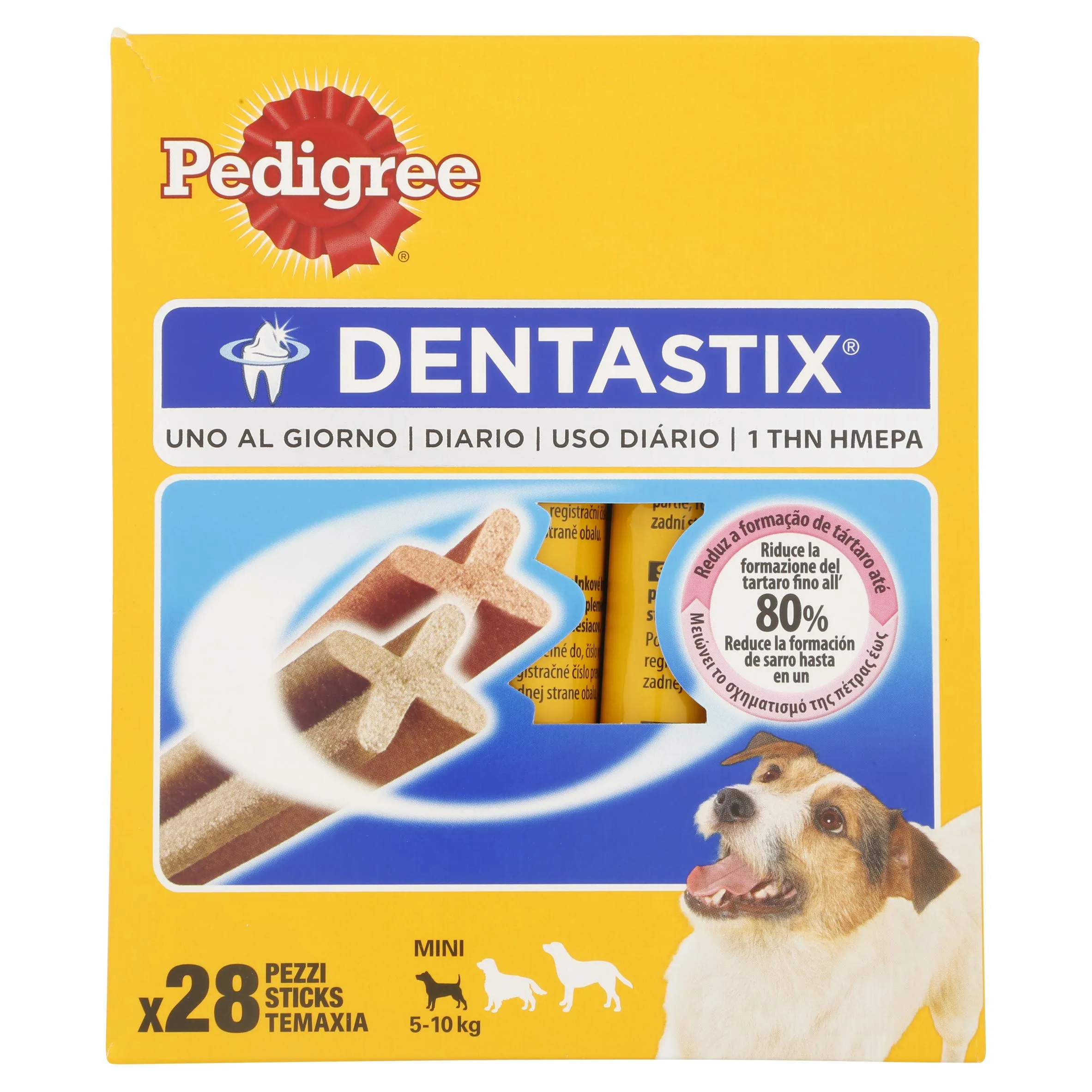 Pedigree Dentastix Snack per La Igiene Orale (Cane Piccolo 5-10 kg) 110 G 28 Pezzi - 4 Confezioni da 28 Pezzi (112 Pezzi Totali) - immagine 12