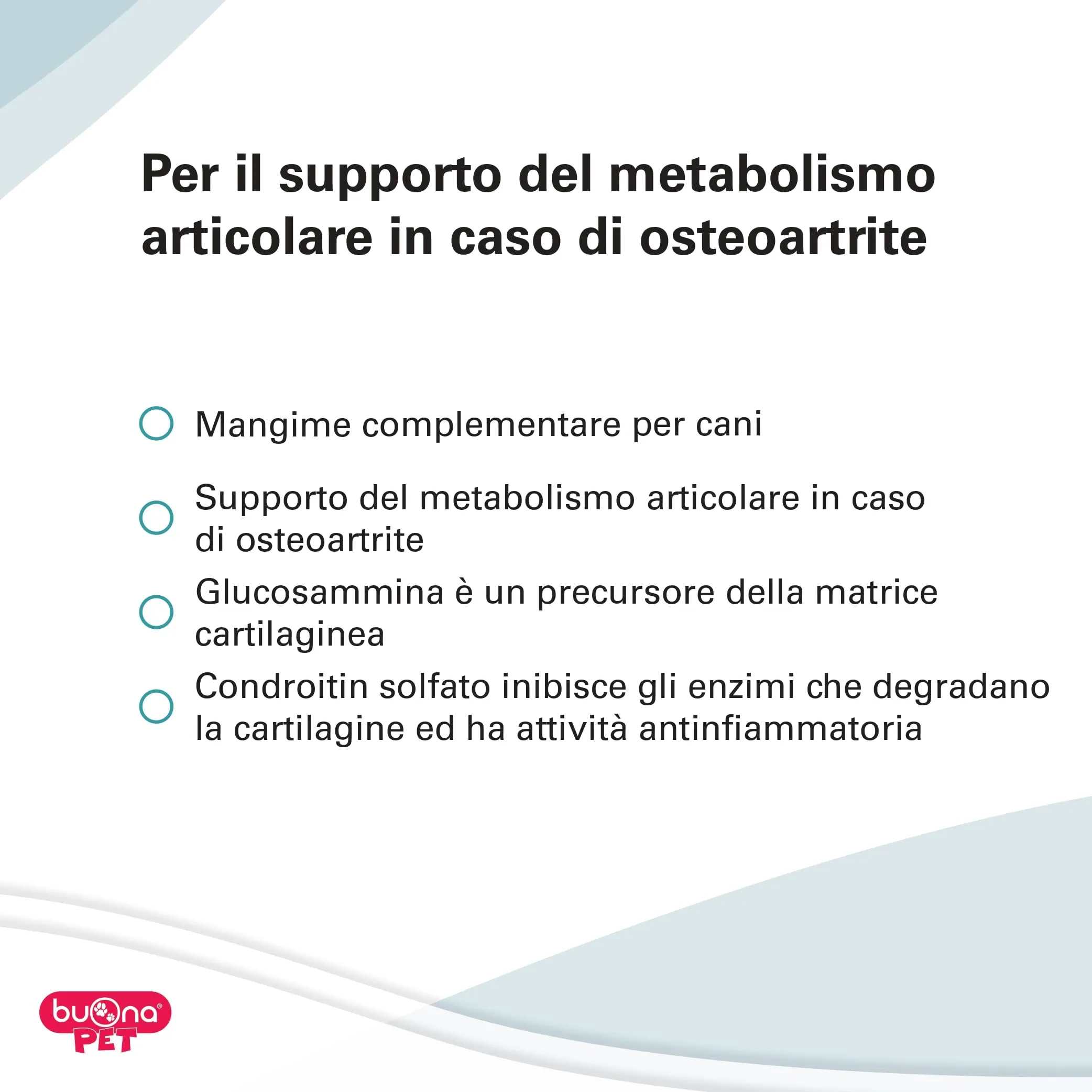 Buona Pet Articolina Integratore Articolazioni Cane 20 Bustine, Mangime Complementare Dietetico per Cani con Omega 3, Petagile®, Glucosamina, Condroitin Solfato, ASU e Pea Levagen Plus® - immagine 2
