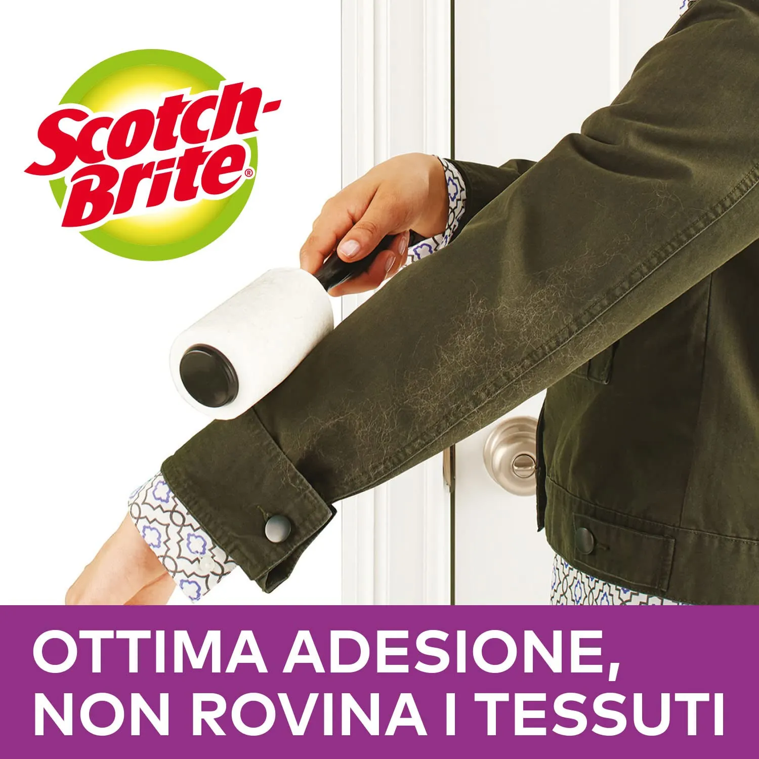 Scotch-Brite Pet Extra Sticky, Spazzola Extra Adesiva per Rimuovere i Peli Degli Animali Domestici + 4 Ricariche, 240 Fogli Totali - immagine 6