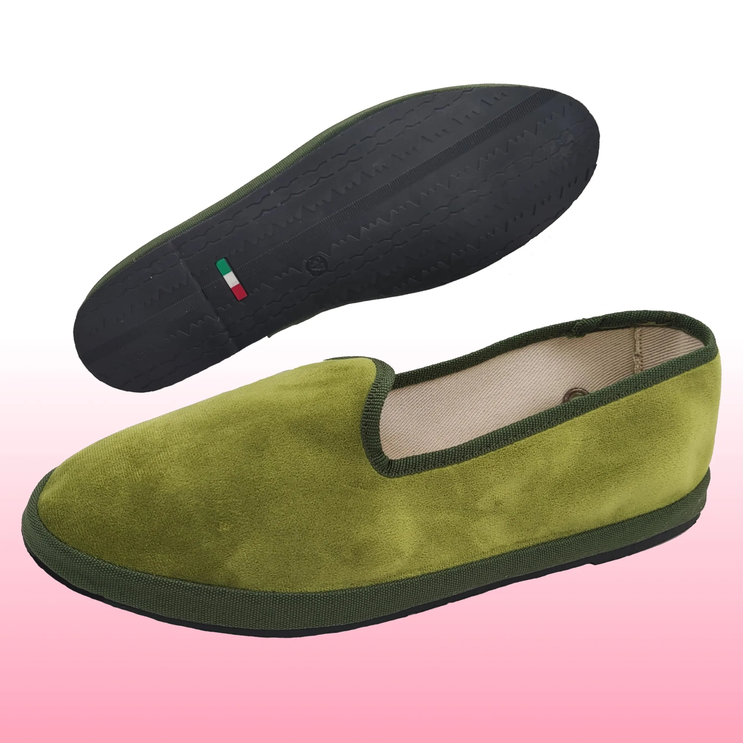 Giò Dreams Le Originali Friulane in Velluto Scarpe Fondo Carrarmato Ballerine Donna 100% Made in Italy (Verde Acido, Sistema Taglie Calzature EU, Adulto, Donna, Numero, Media, 41) - immagine 3