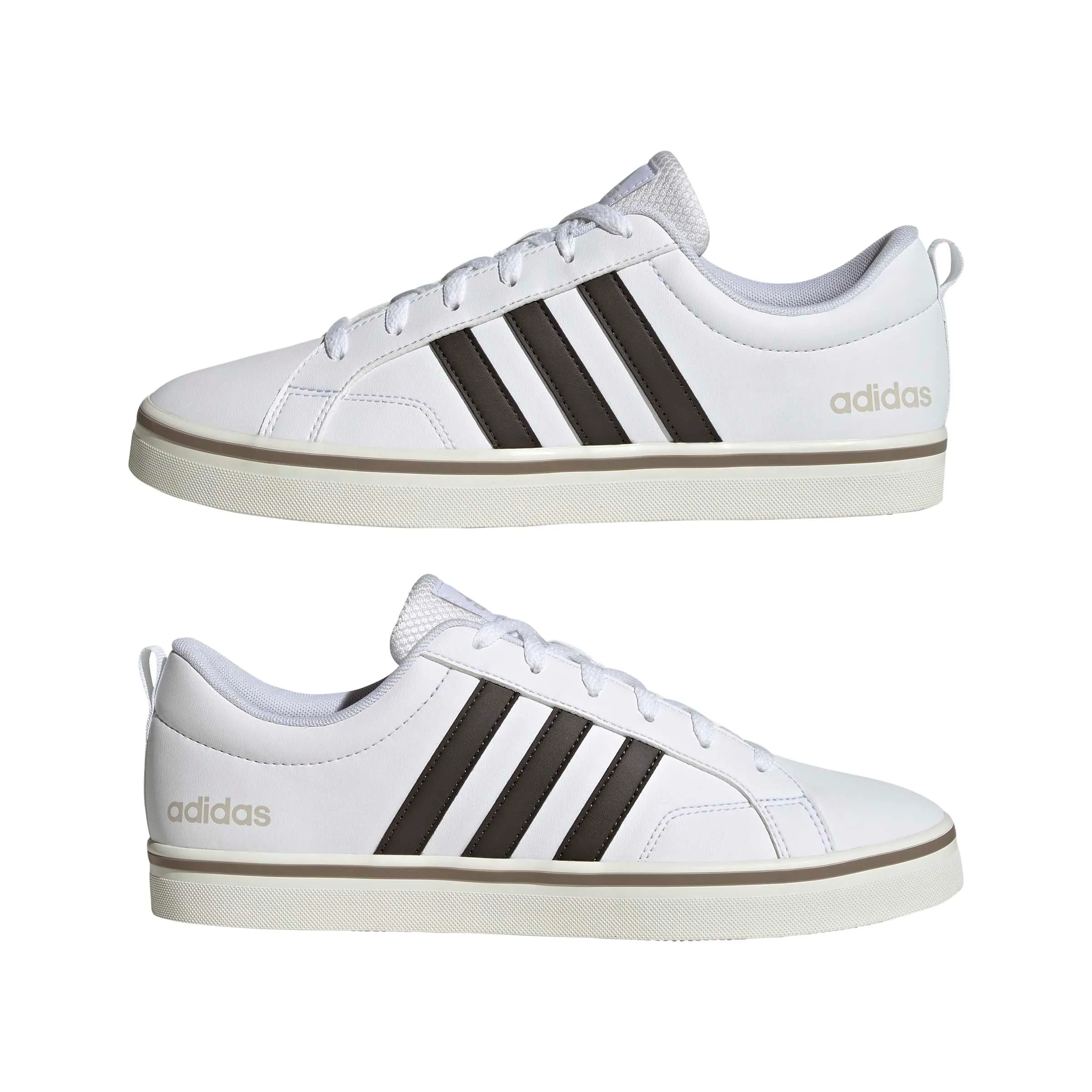 adidas Uomo Vs Pace 2.0 Shoes, Ftwr White/Aurora Coffee/Alumina, 46 EU - immagine 6