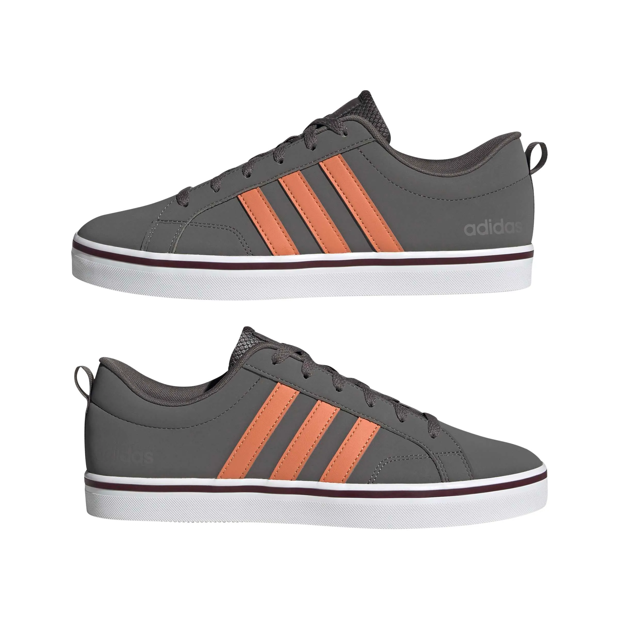 adidas Uomo VS Pace 2.0 Shoes, Charcoal/Dusky Orange/Ftwr White, 48 EU - immagine 6