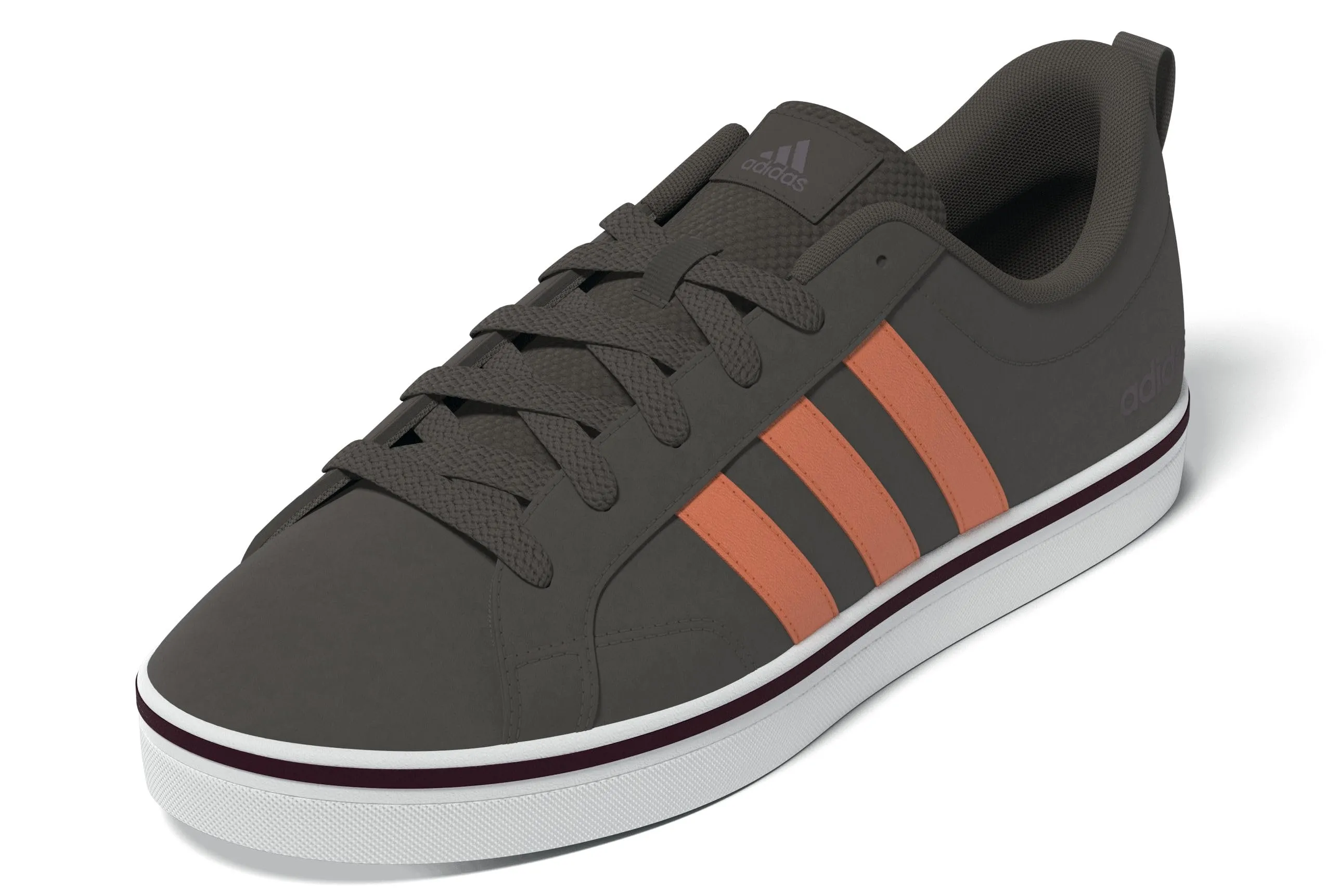 adidas Uomo VS Pace 2.0 Shoes, Charcoal/Dusky Orange/Ftwr White, 48 EU - immagine 9