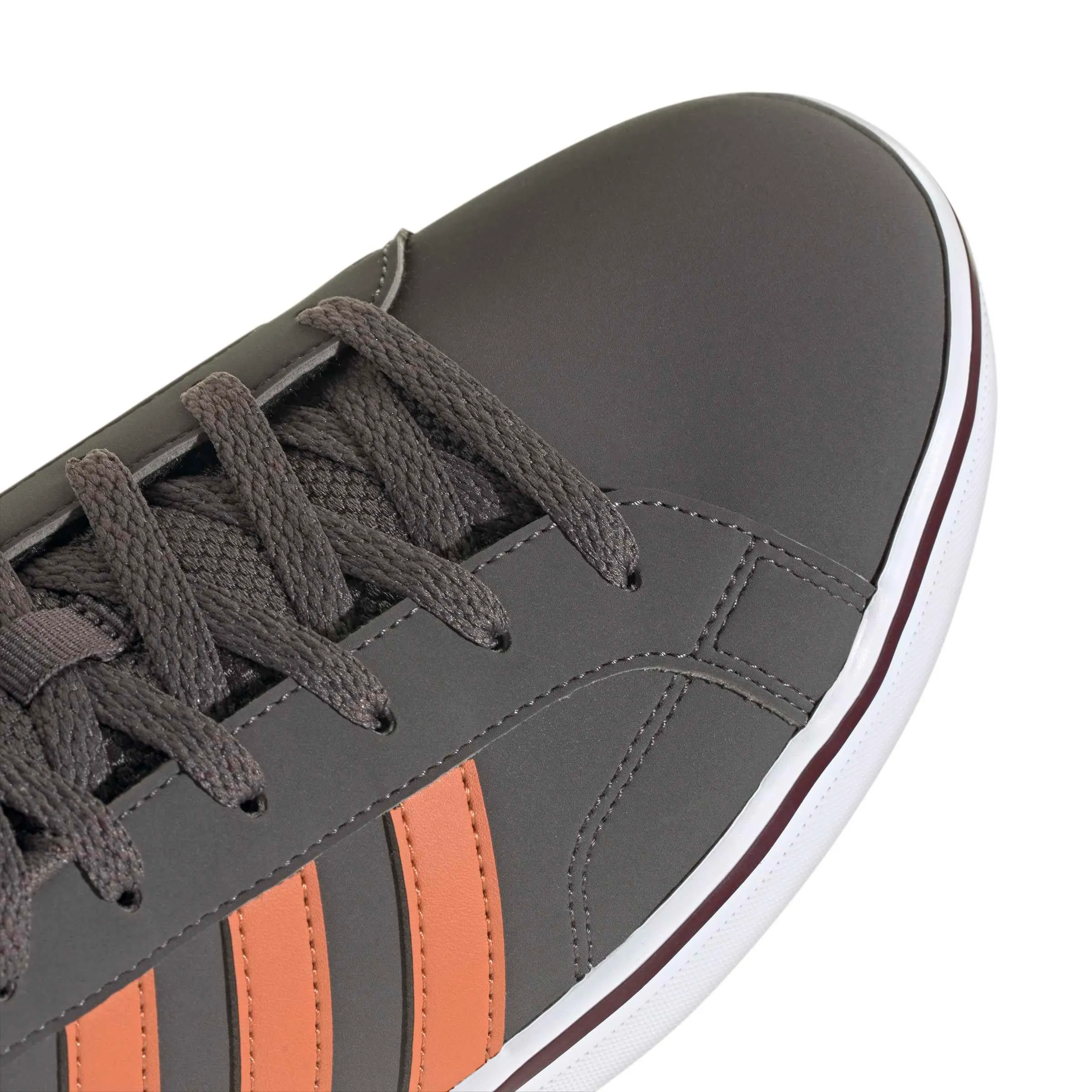 adidas Uomo VS Pace 2.0 Shoes, Charcoal/Dusky Orange/Ftwr White, 41 1/3 EU - immagine 5